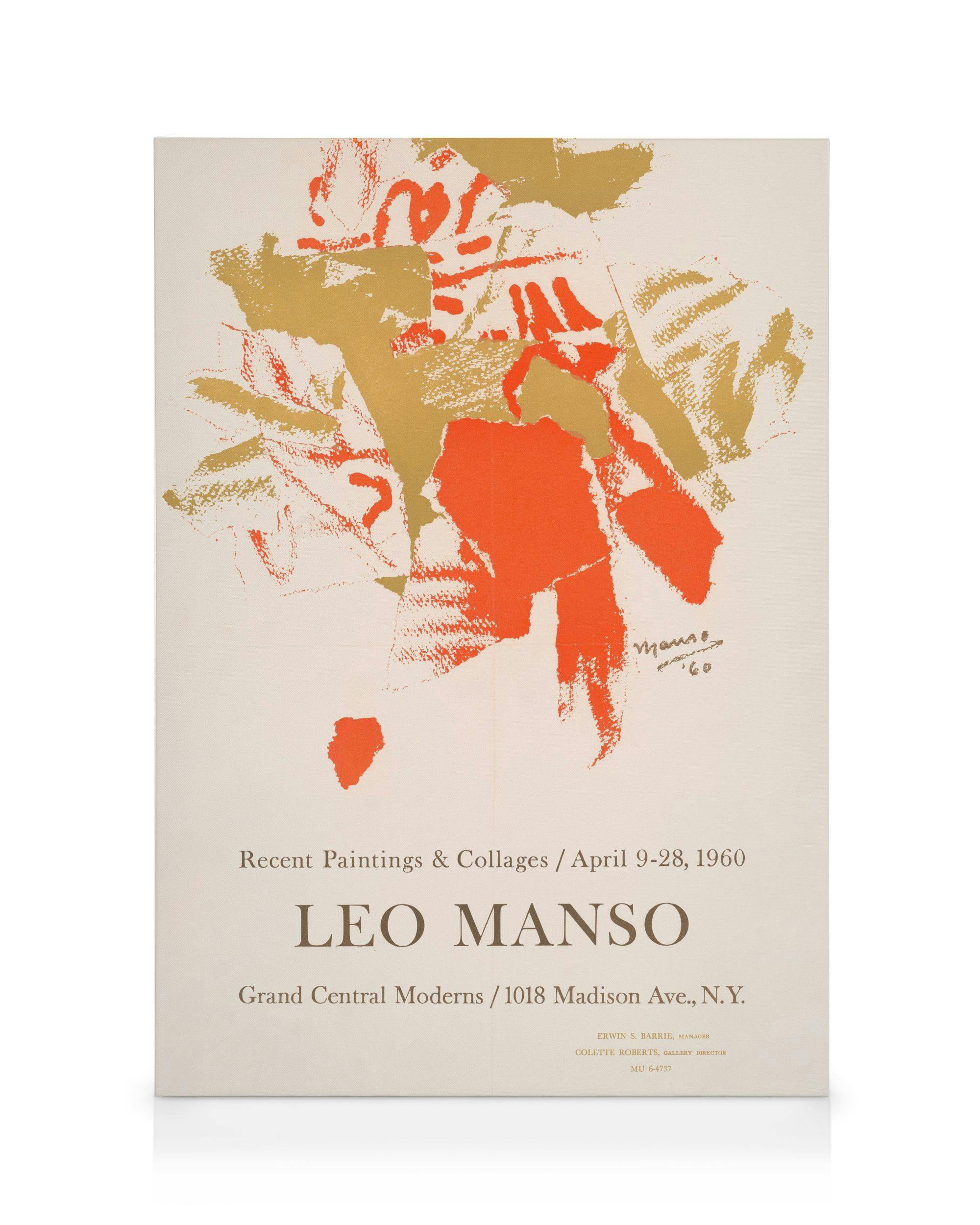 Canvas Prints Leo Manso - Paintings and Collages Canvas print (30x40 cm - Black Frame)