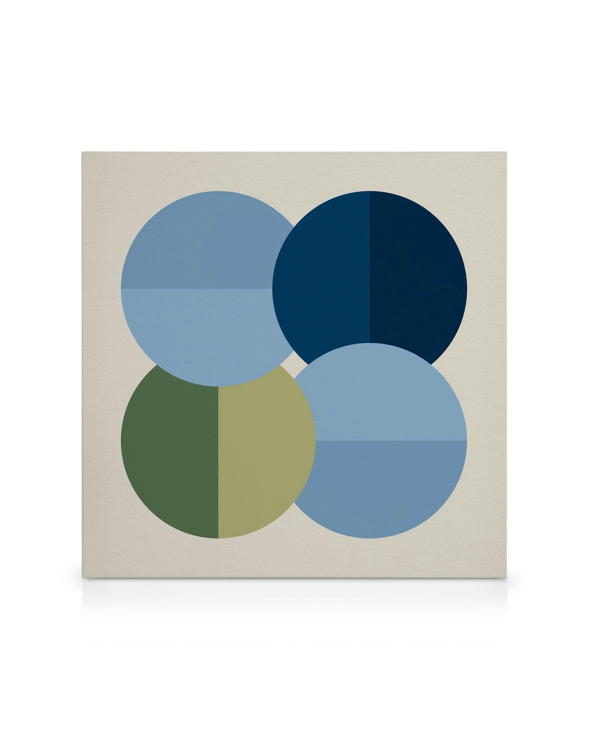 Circular Motion Canvas (70x70 cm - Fotokaders zwart)