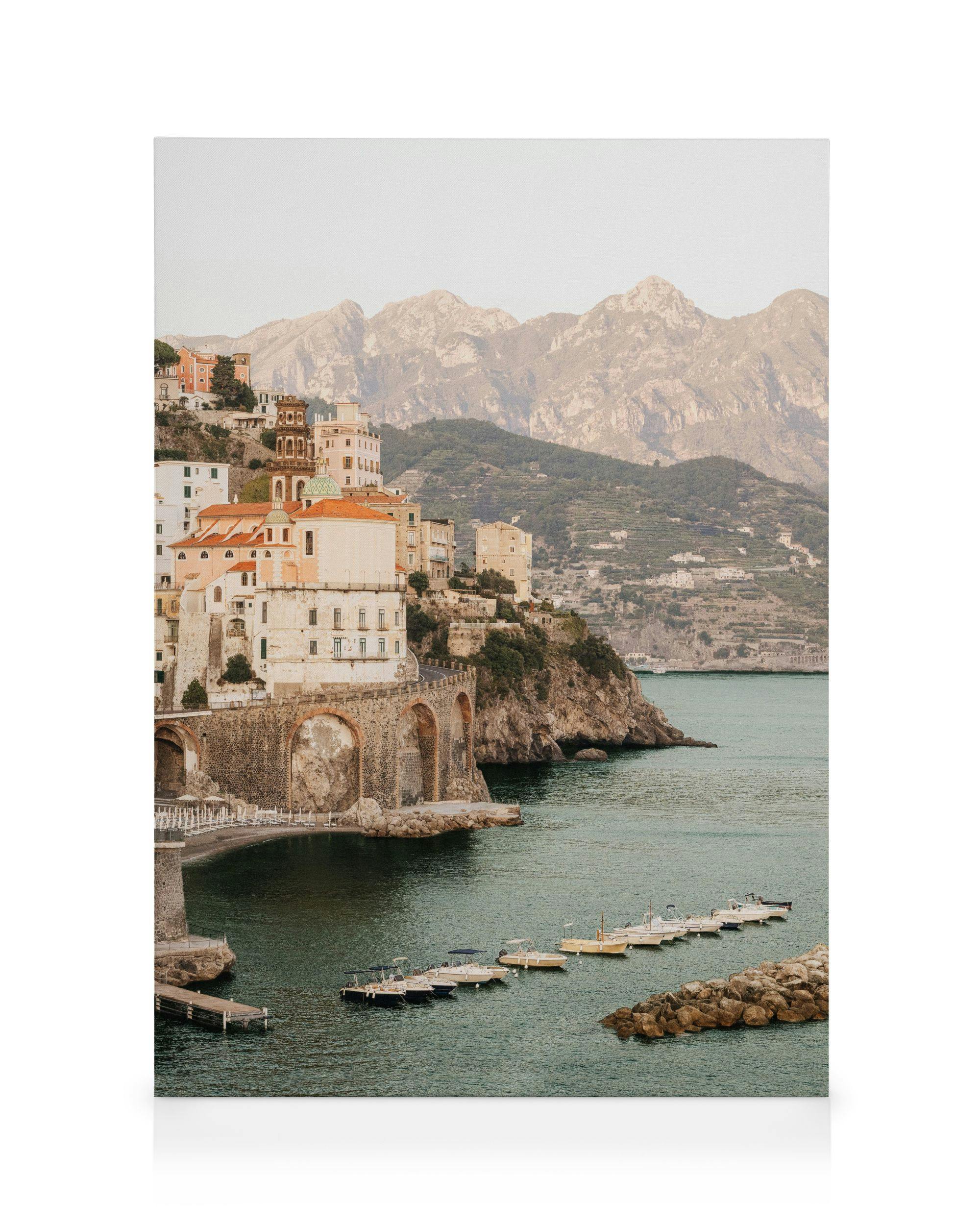 Canvastavlor Amalfi No2 Canvastavla (30x40 cm - Svart ram)