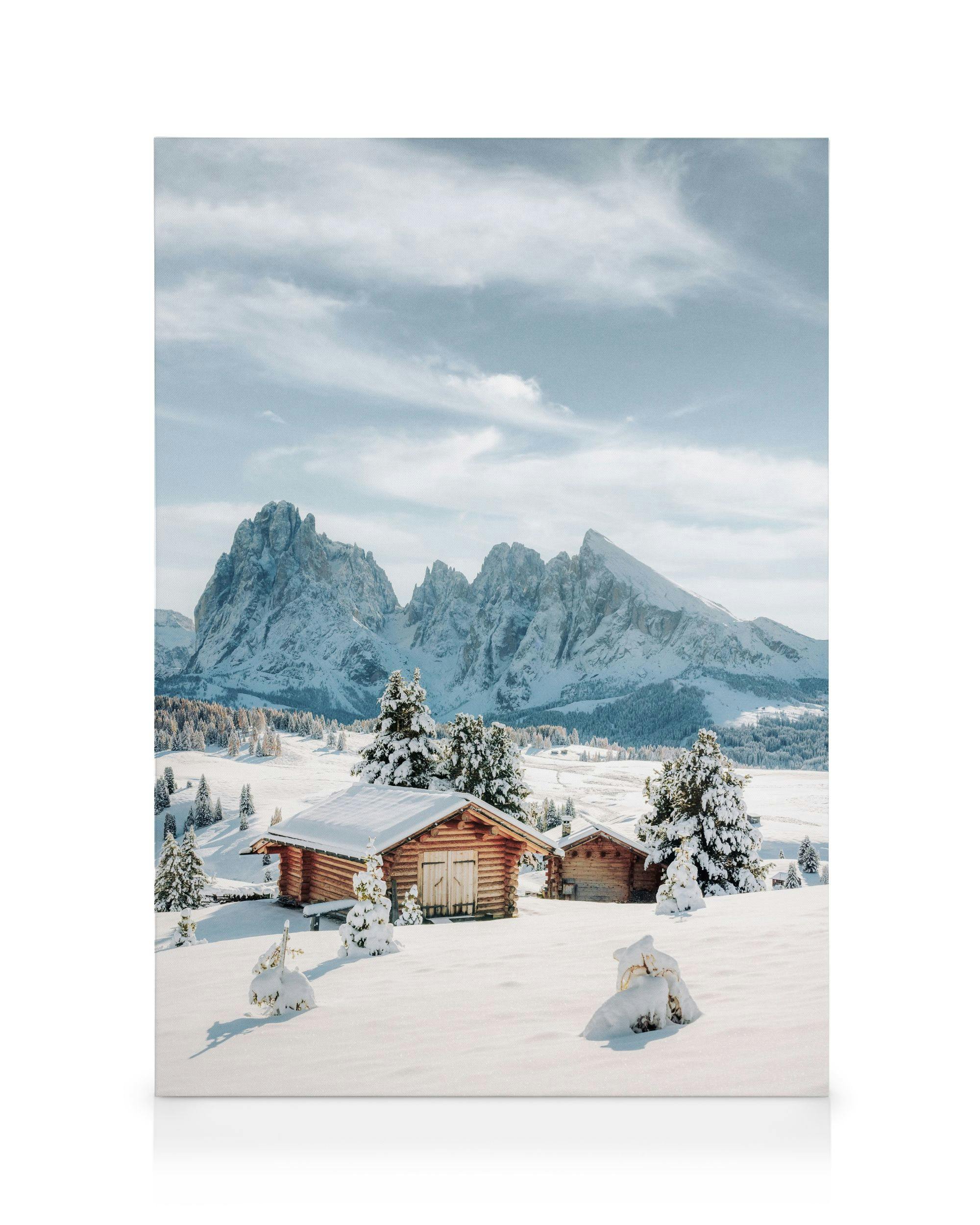 Snowy Seiser Alm Canvas 0