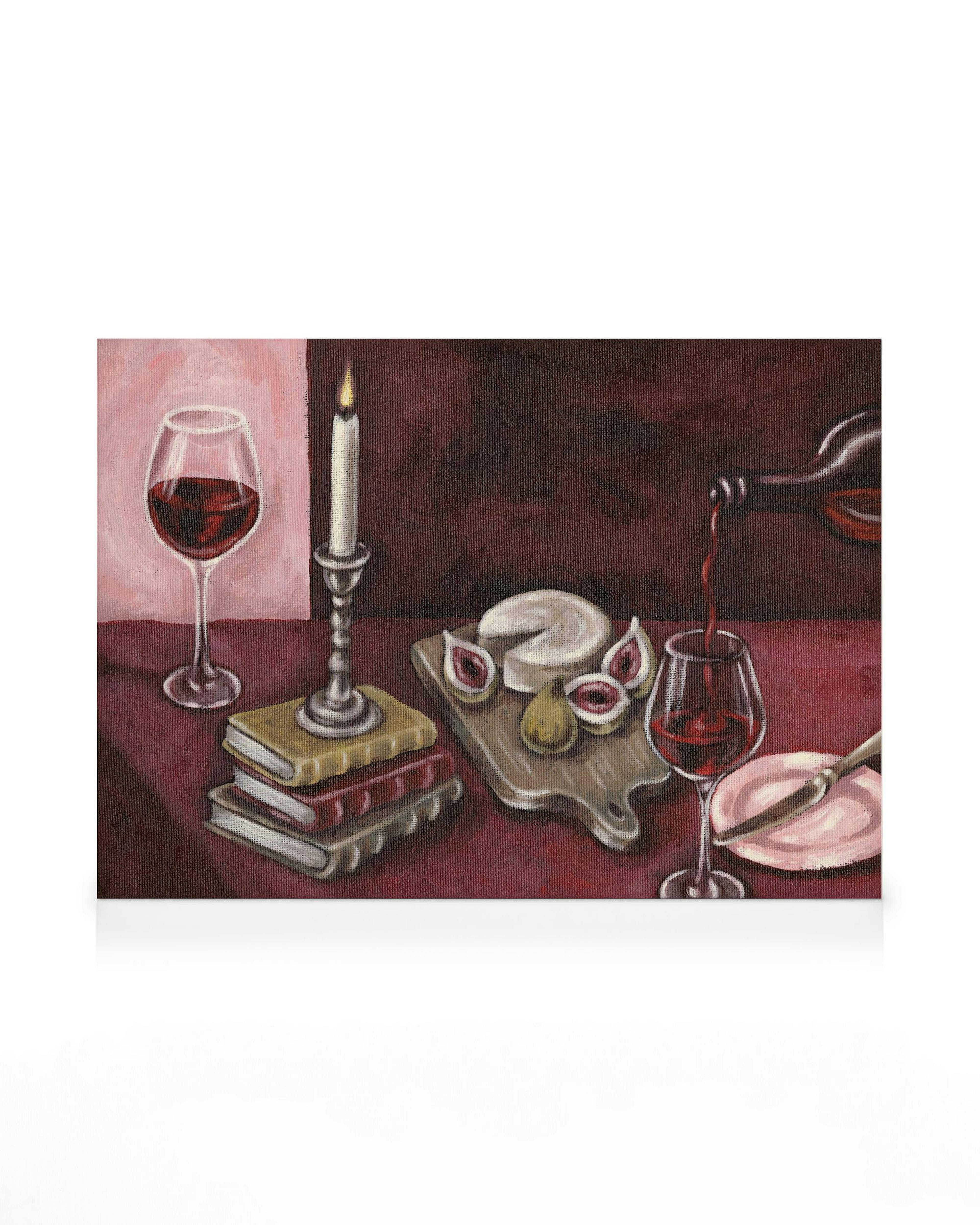 Bordeaux Table Canvas print 0