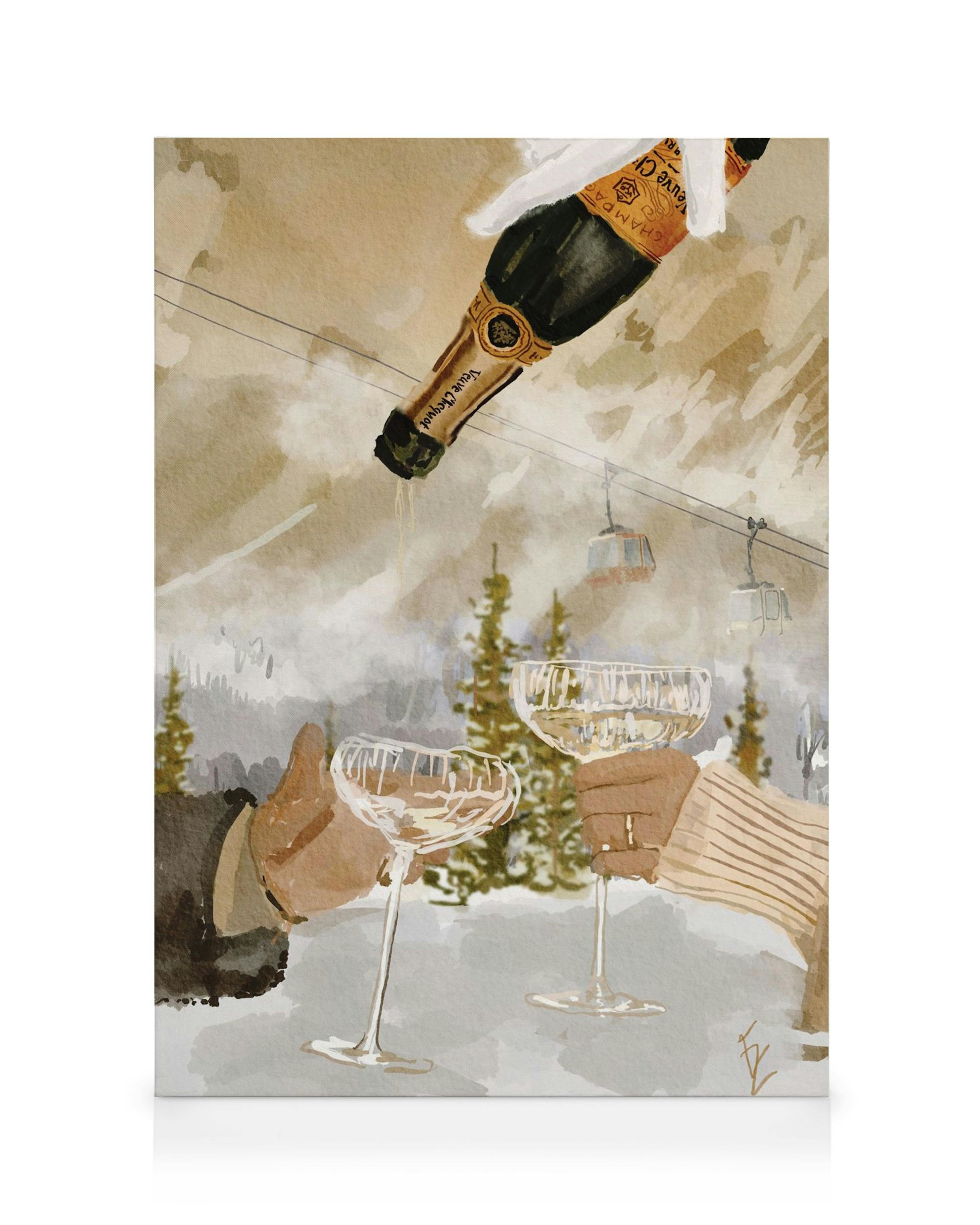 Ekaterina Zagorska - Winter Champagne Canvas 0