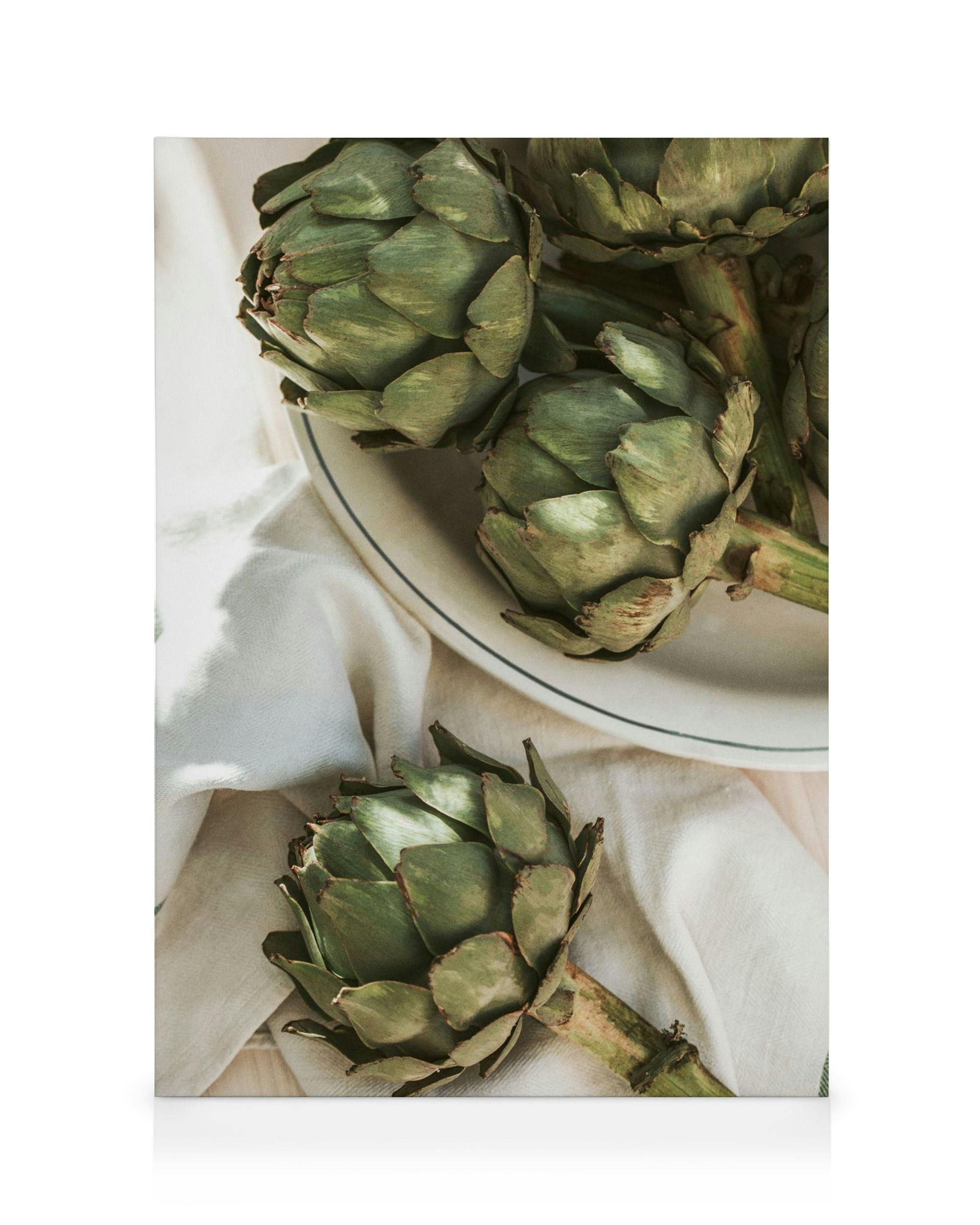 Artichoke in Sunlight Toile (50x70 cm) - Cuisine par Desenio