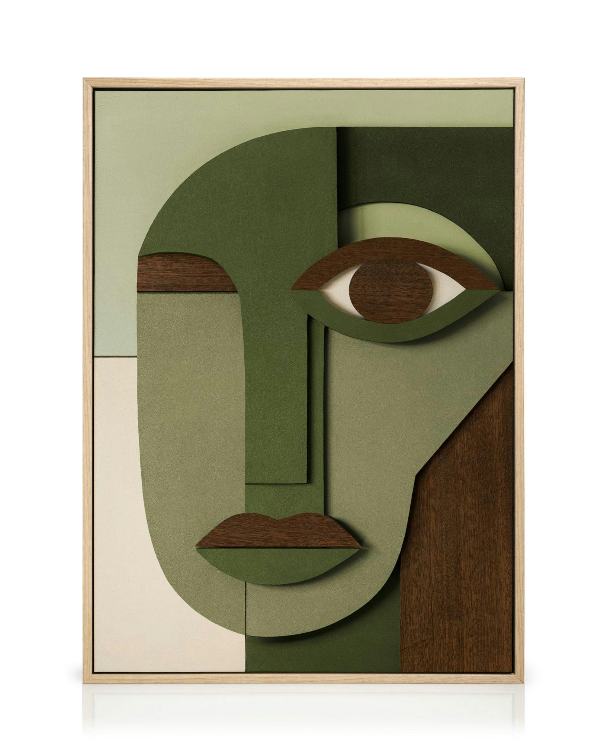 Abstract Face Lerretsbilde 0