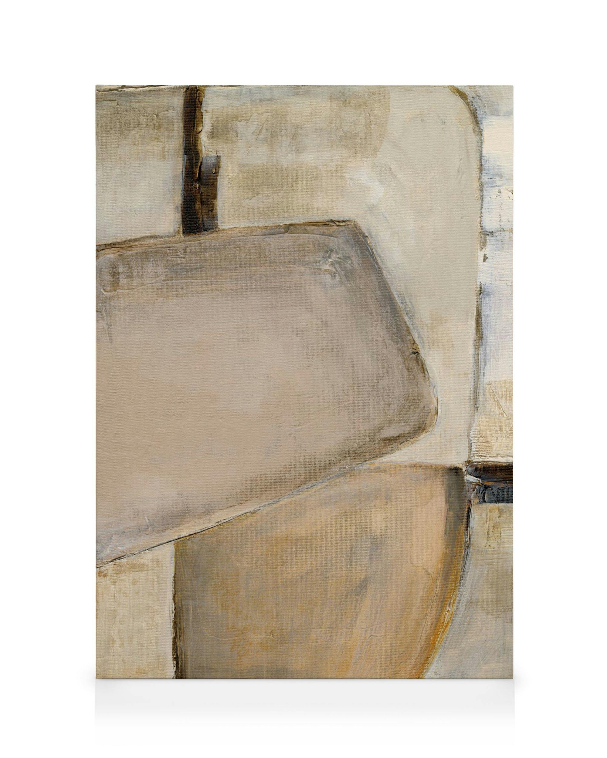 Canvas Schilderijen Grounded Shapes No2 Canvas (30x40 cm - Fotolijst Zwart)