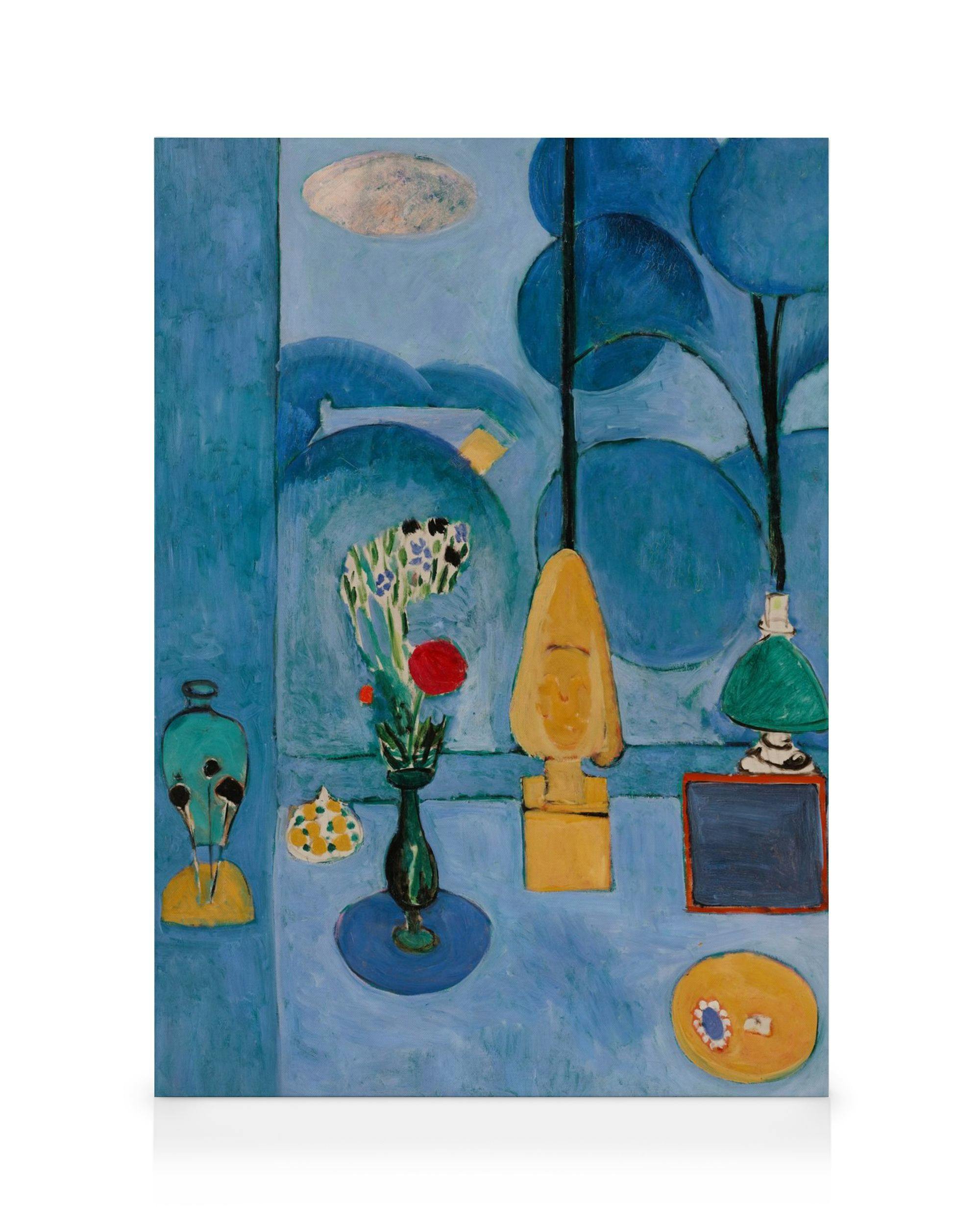Canvas Prints Matisse - The Blue Window Canvas print (50x70 cm - Oak Frame)