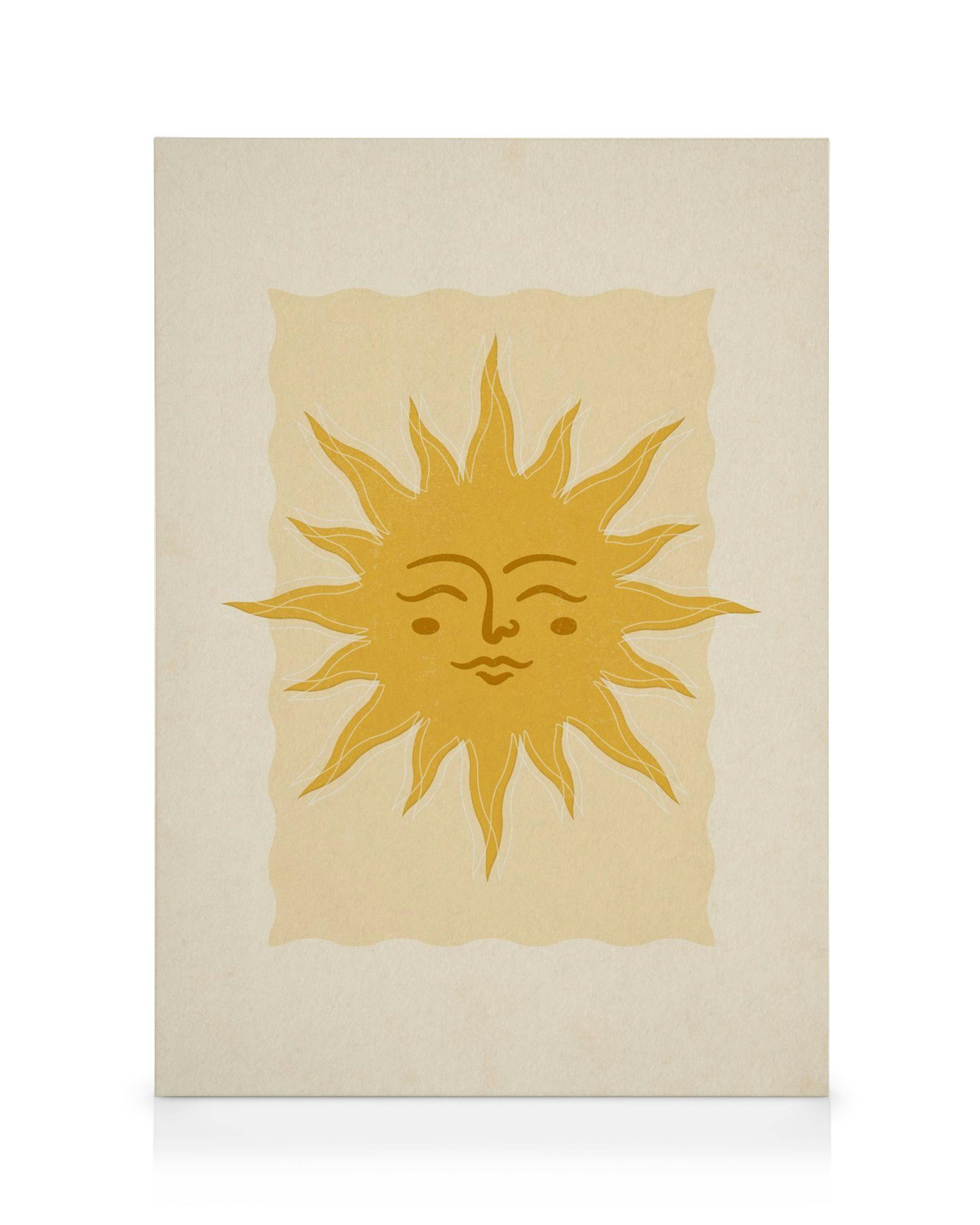 Warming Sun Lerret (70x100 cm - Eikeramme)