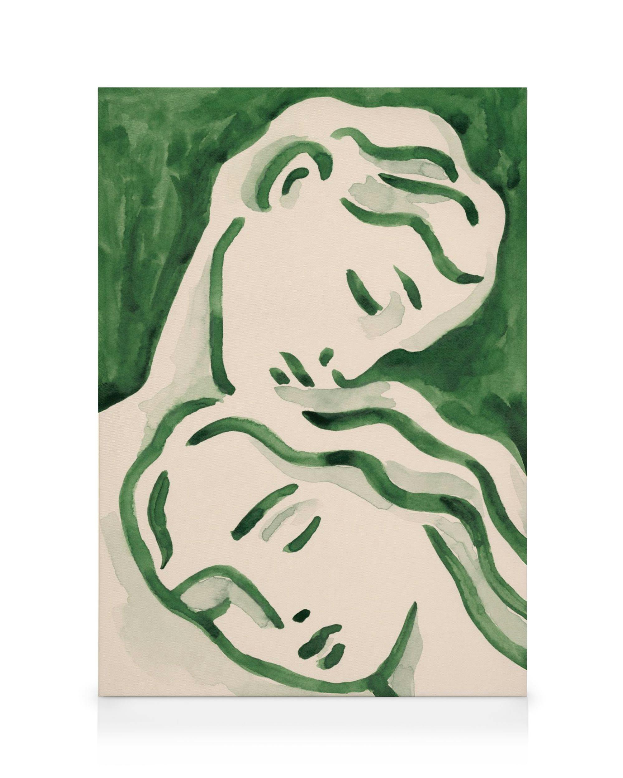 Canvas Prints Infatuation Canvas print (100x140 cm - Oak Frame)