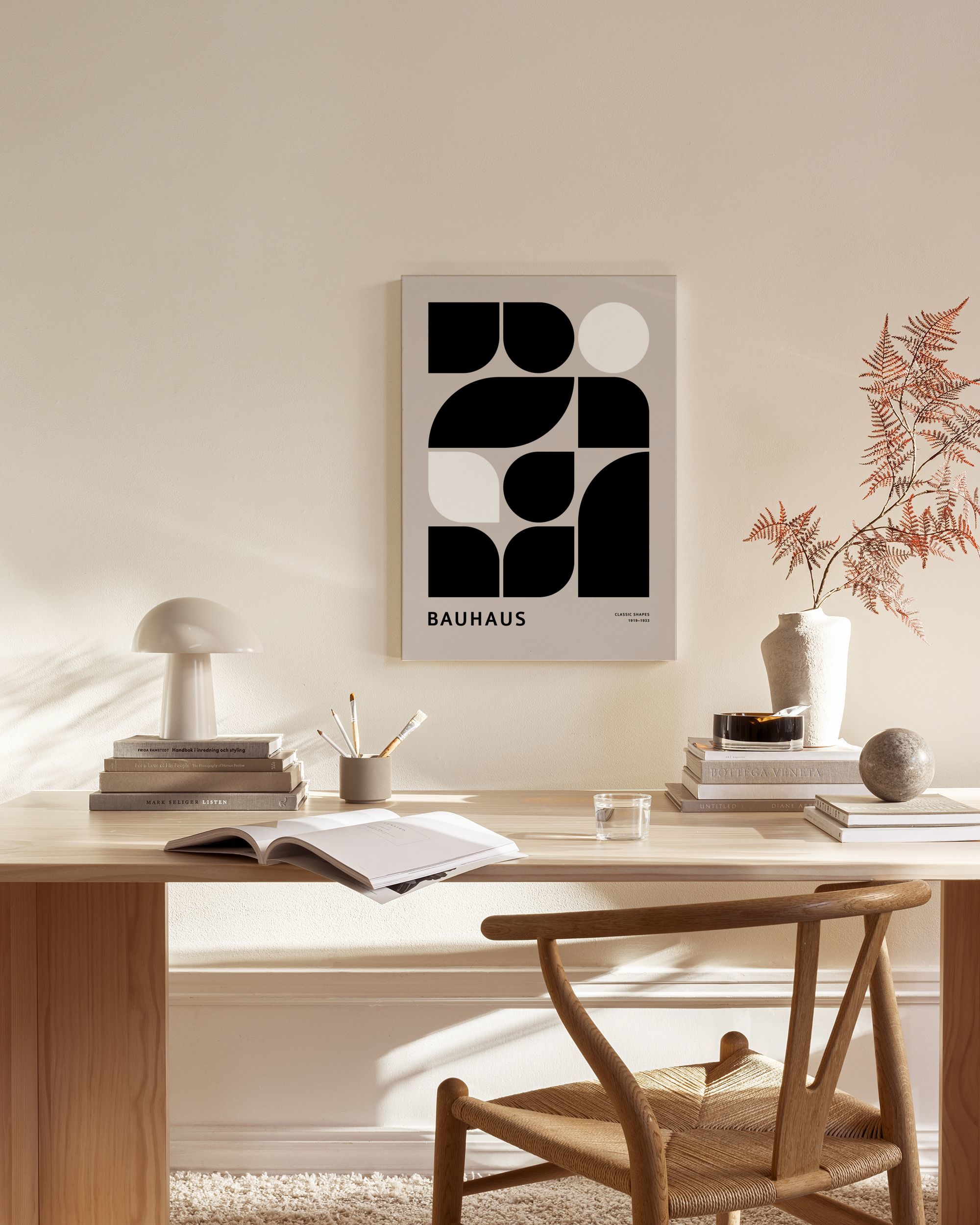 Bauhaus Classic Shapes Canvas Print – Modern Wall Art | Desenio