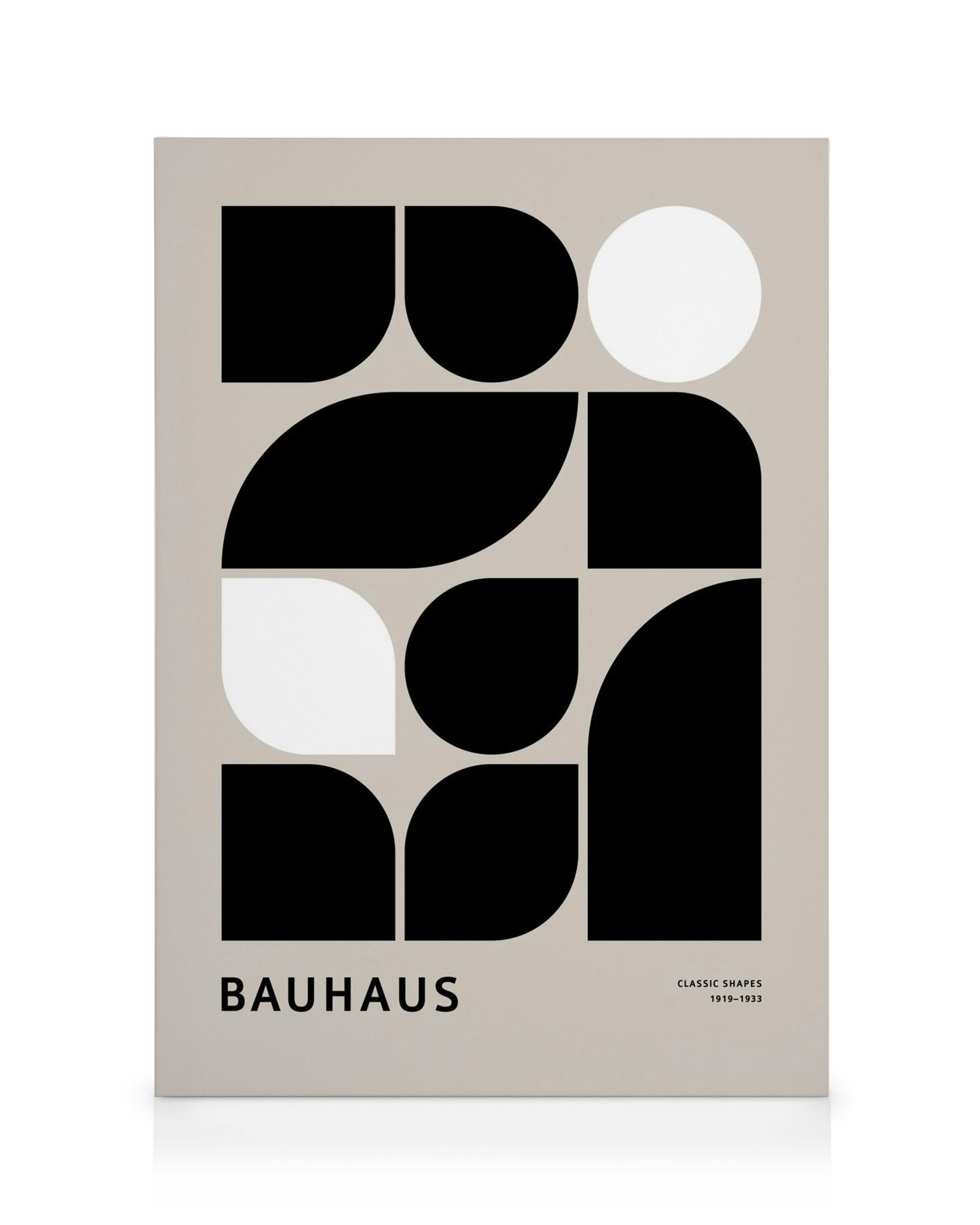 Bauhaus Classic Shapes Stampa su Tela (50x70 cm)- Grafica