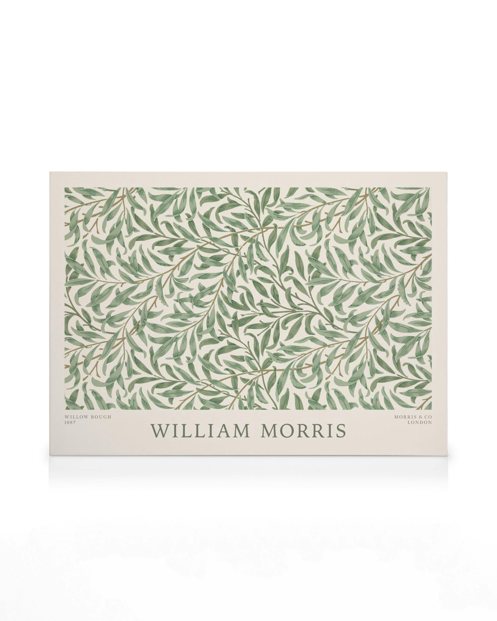 Canvas Prints William Morris - Willow Bough Landscape Canvas print (30x40 cm - Dark Oak Frame)