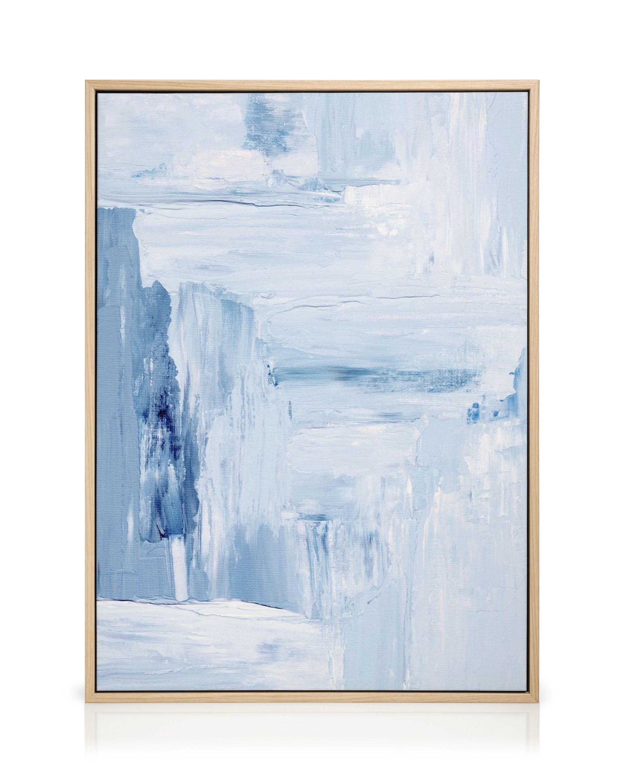 Blue Abstract Canvas Print – Modern Wall Art Poster | Desenio