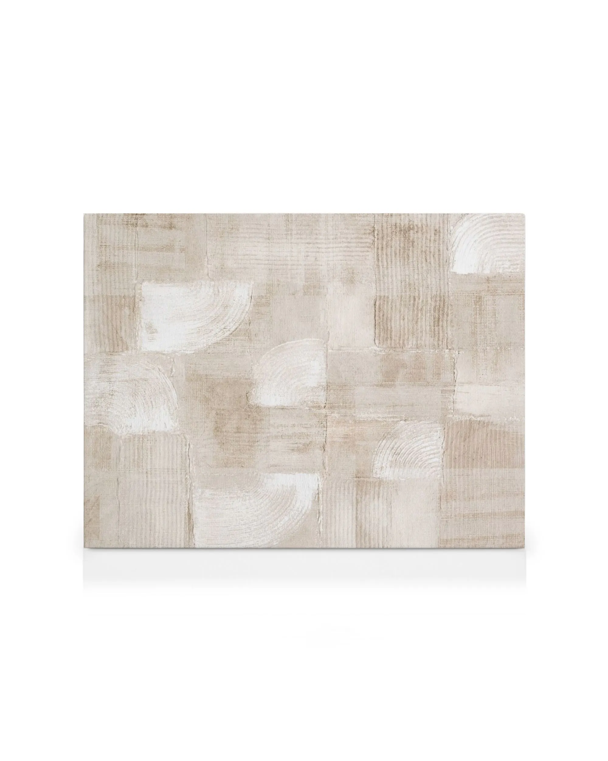 Schilderij op canvas minimalistische beige en zwarte abstracte kunst Schilderij op canvas minimalistische beige en zwarte abstracte kunst