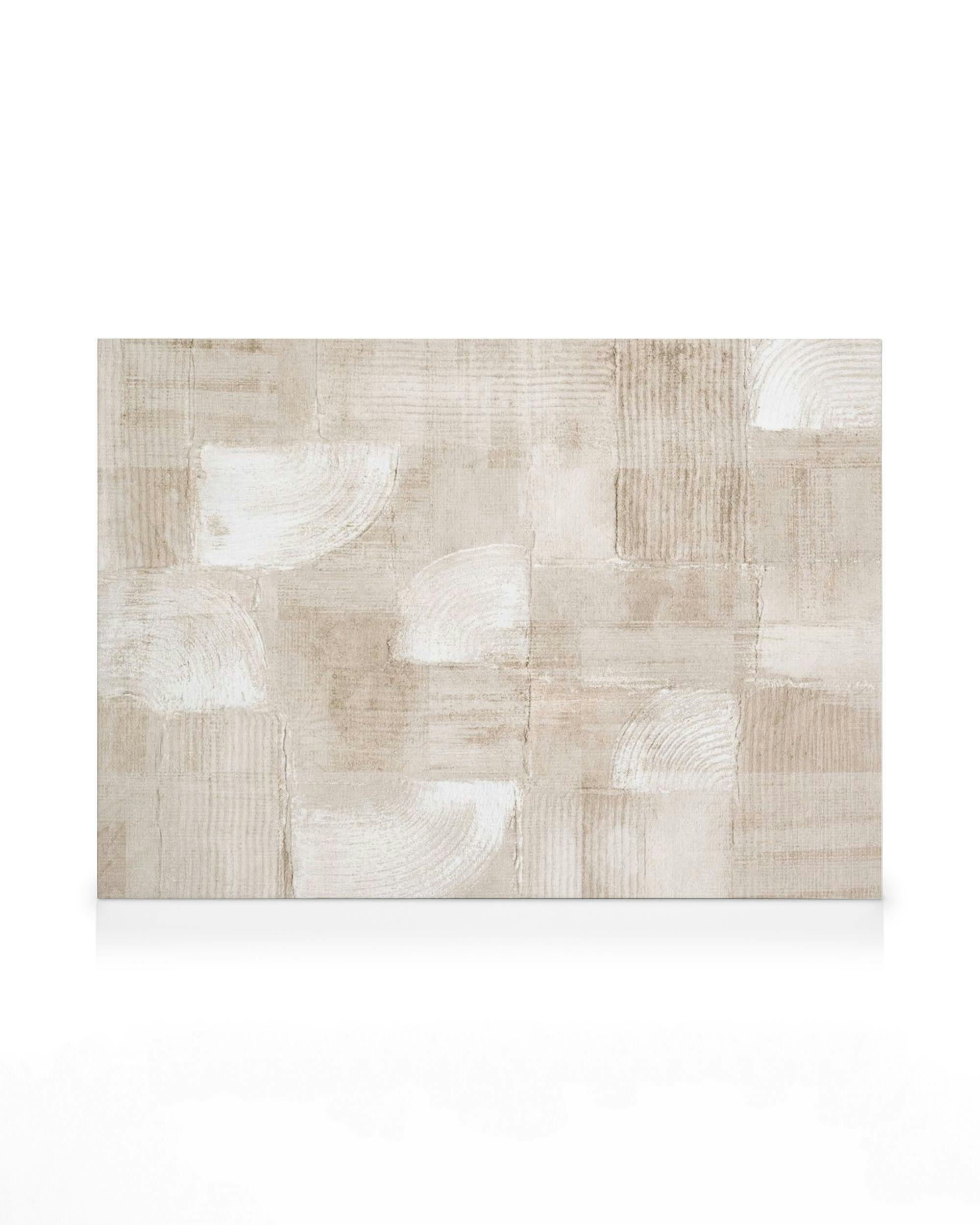 Canvas Prints The Art of Beige Canvas print (100x140 cm - Oak Frame)