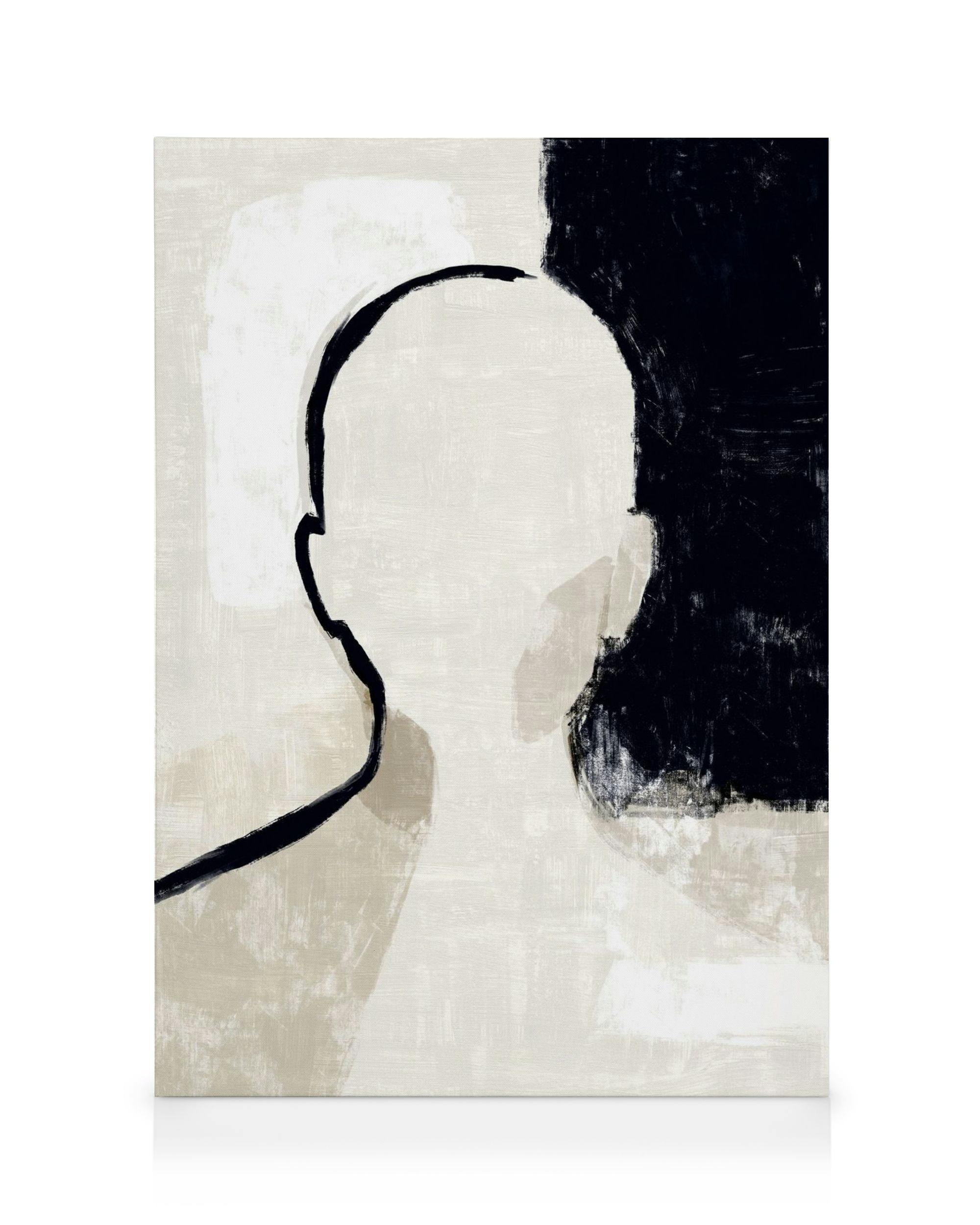 Painted Anonymous Toile (30x40 cm - Cadre noir) - Peintures par Desenio