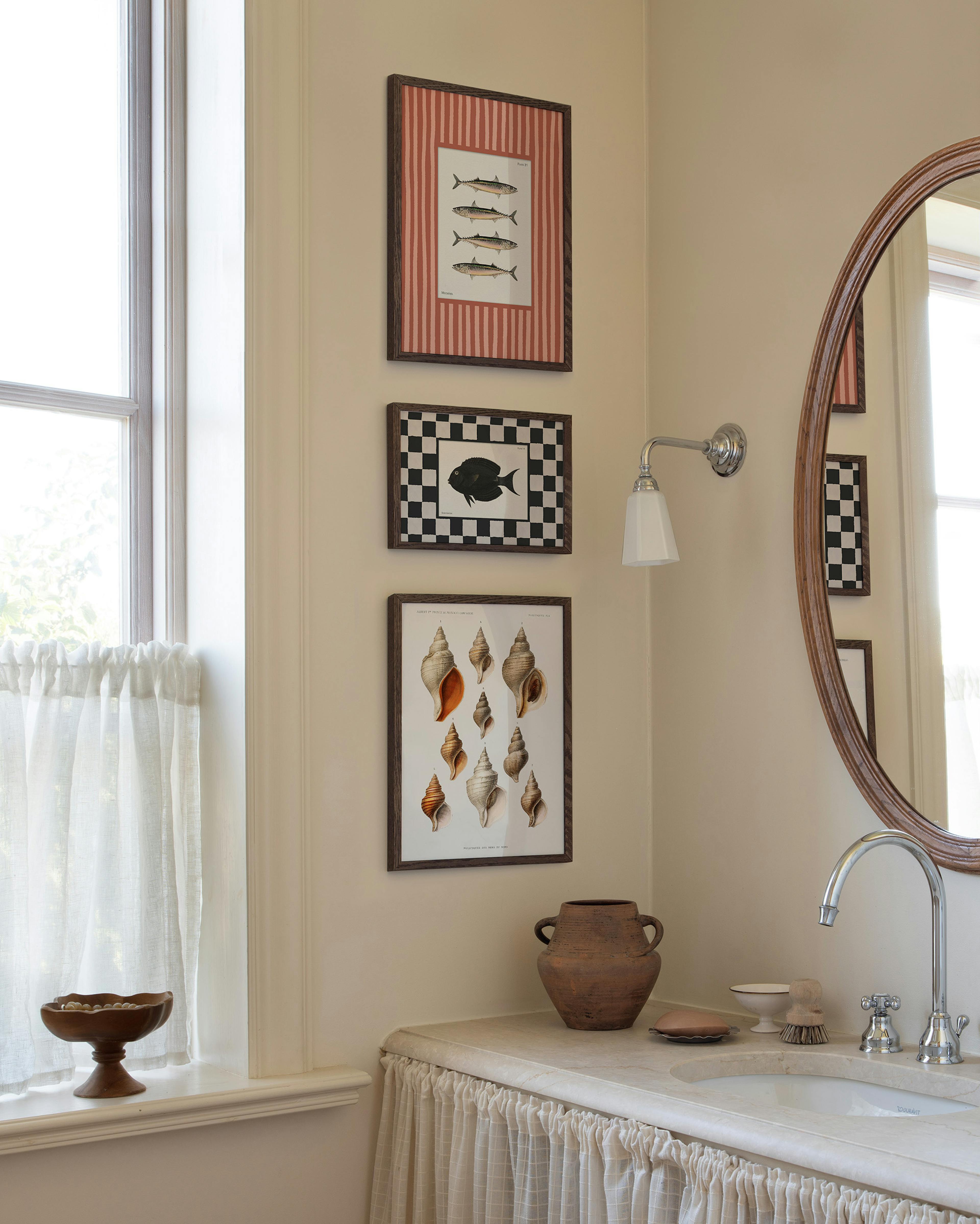 Coastal Calm gallery wall