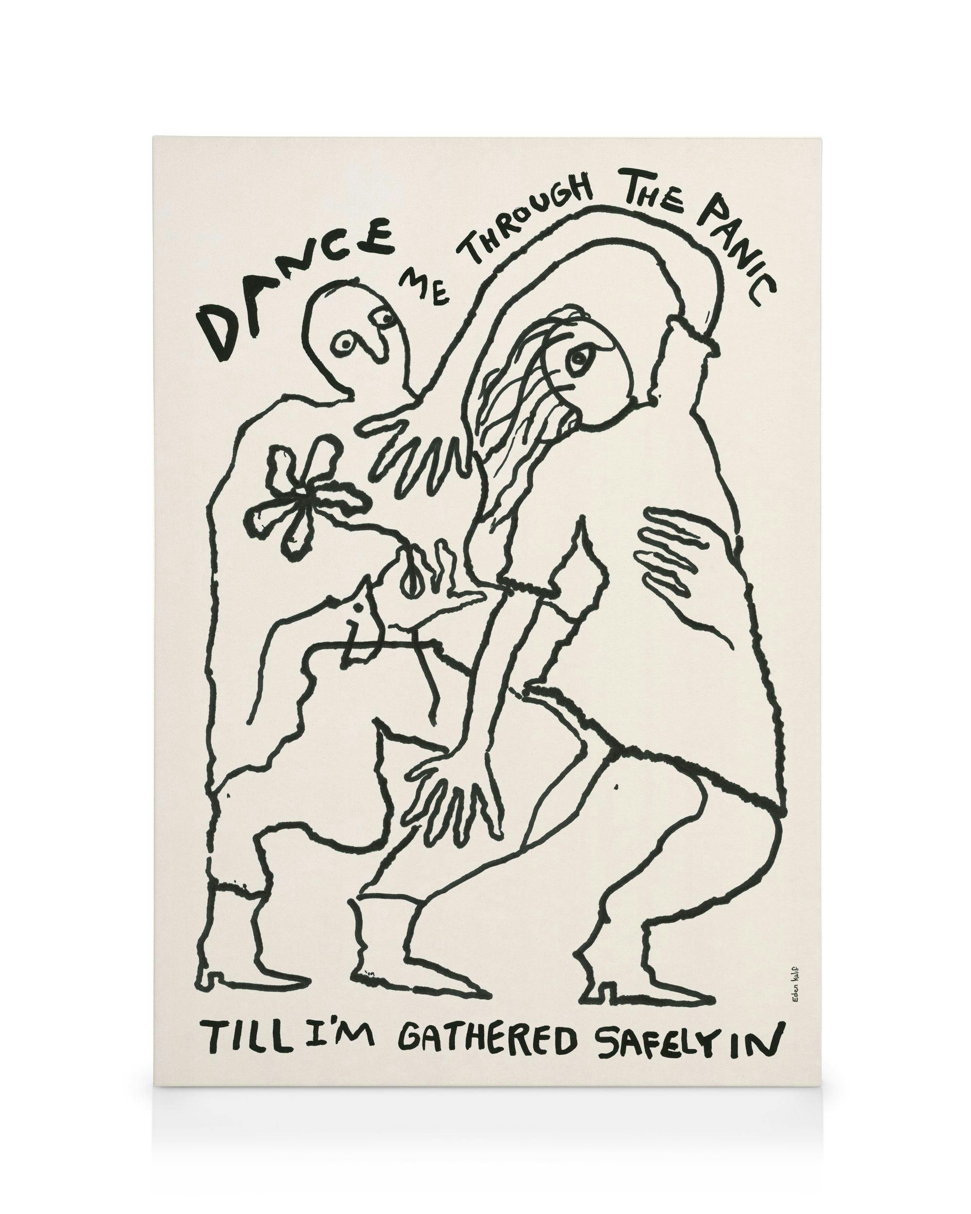 Eden Kalif - Dance Me to the End of Love Toile (70x100 cm - Cadre noir)  Artistes vedettes