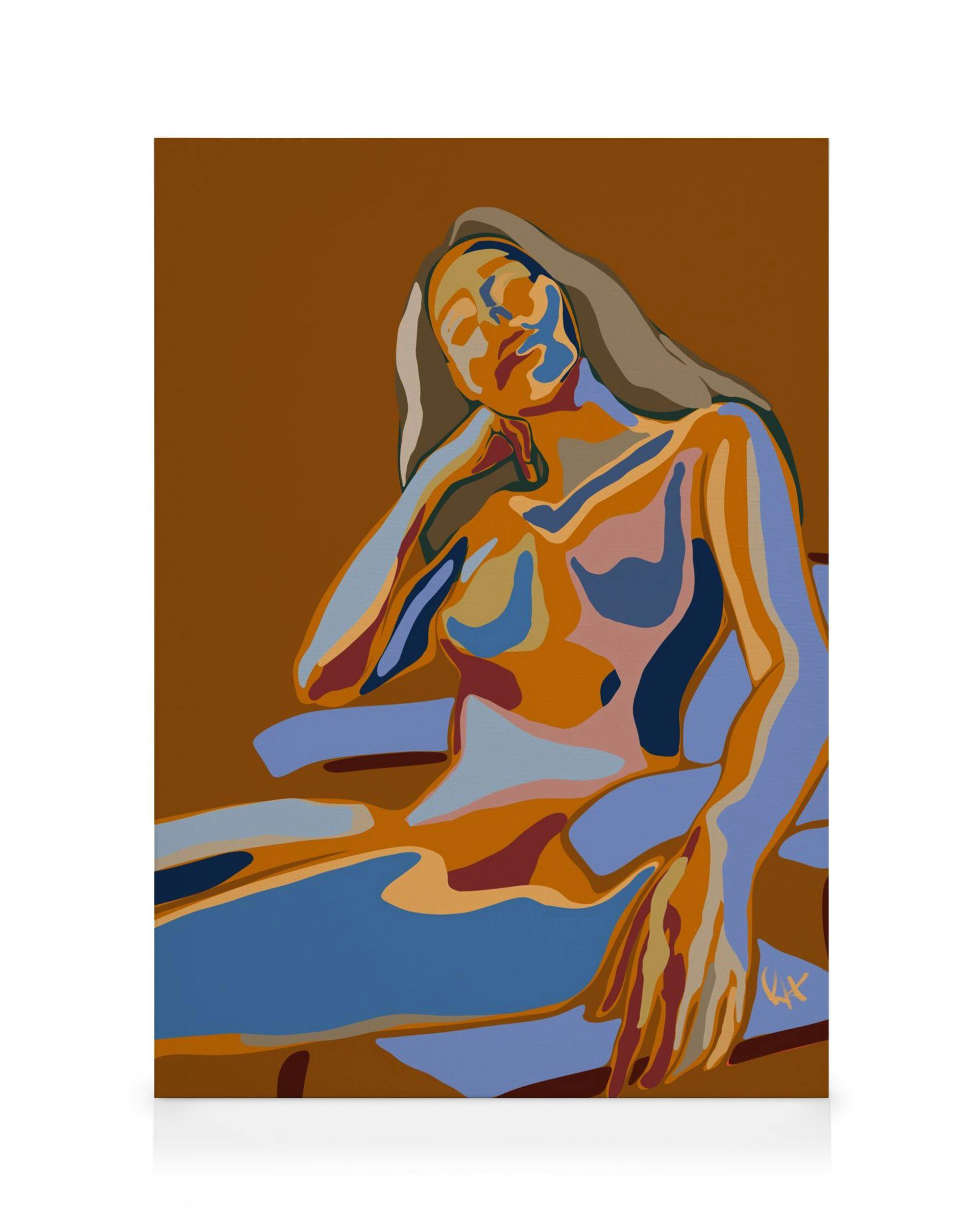 Canvas Prints KH Studio - It’s Chemical Canvas print (30x40 cm - Oak Frame)