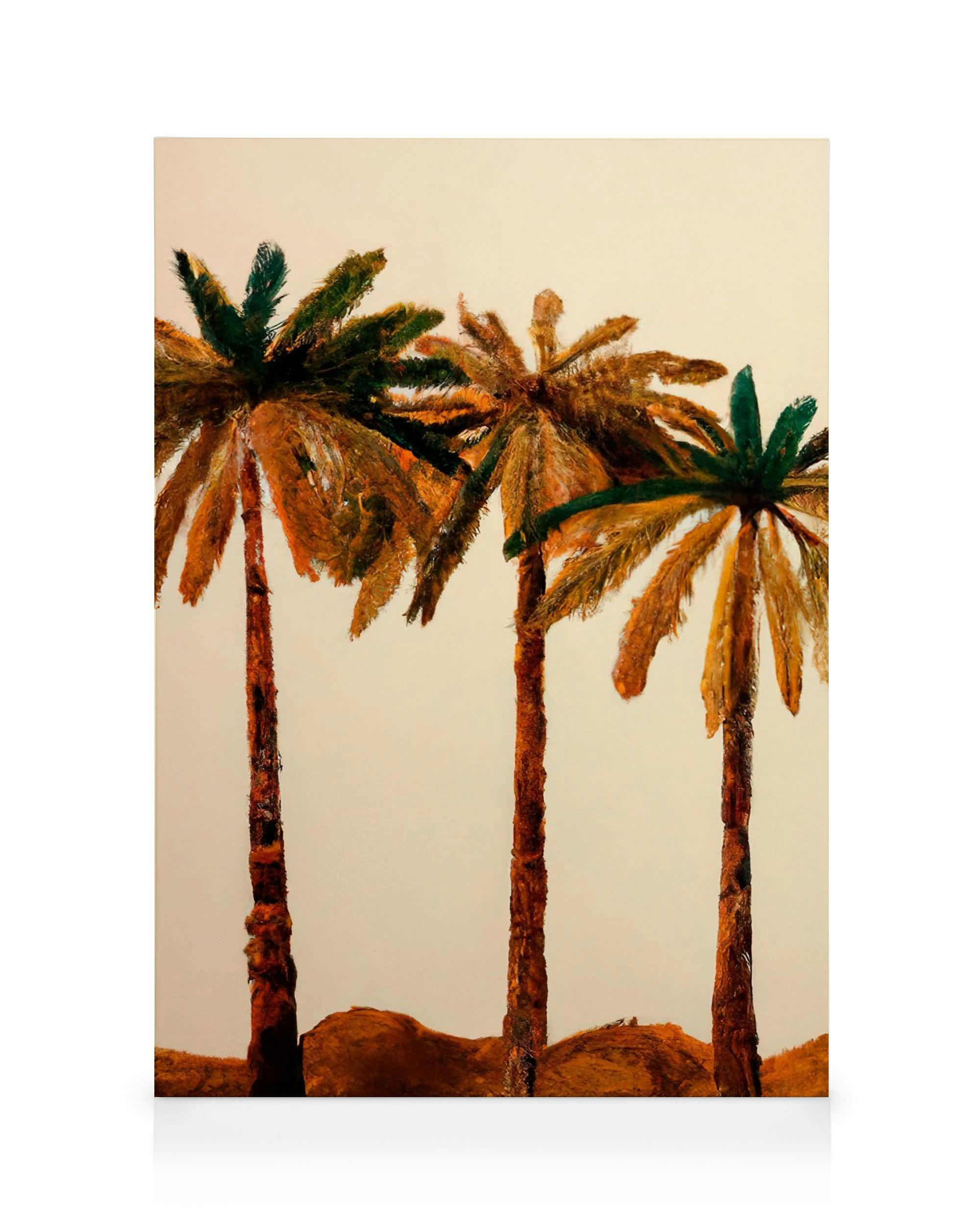 Canvas Prints Merel Takken - Palm Trio Canvas print (30x40 cm)