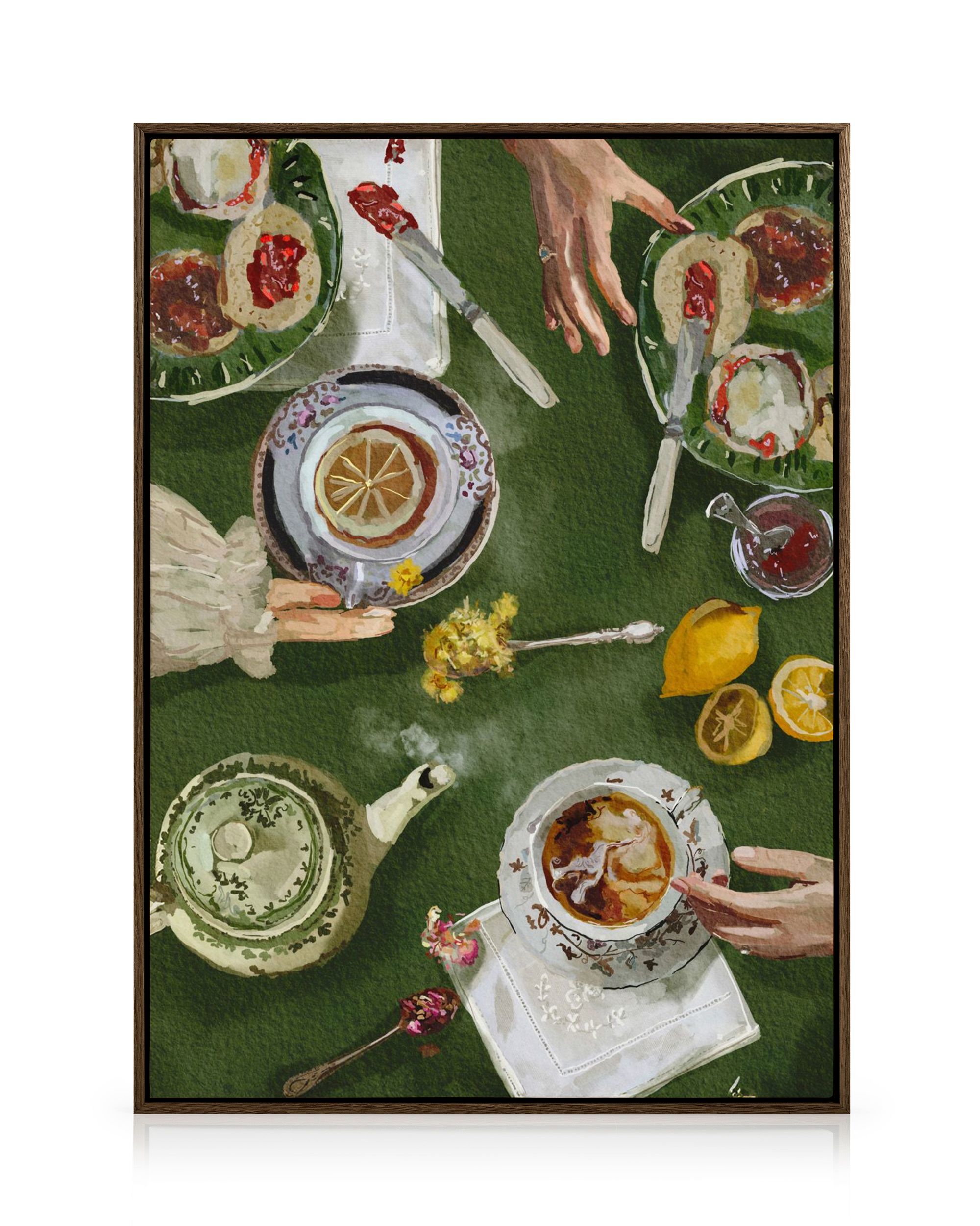 Ekaterina Zagorska - Tea O'Clock Canvas Art | Desenio EU