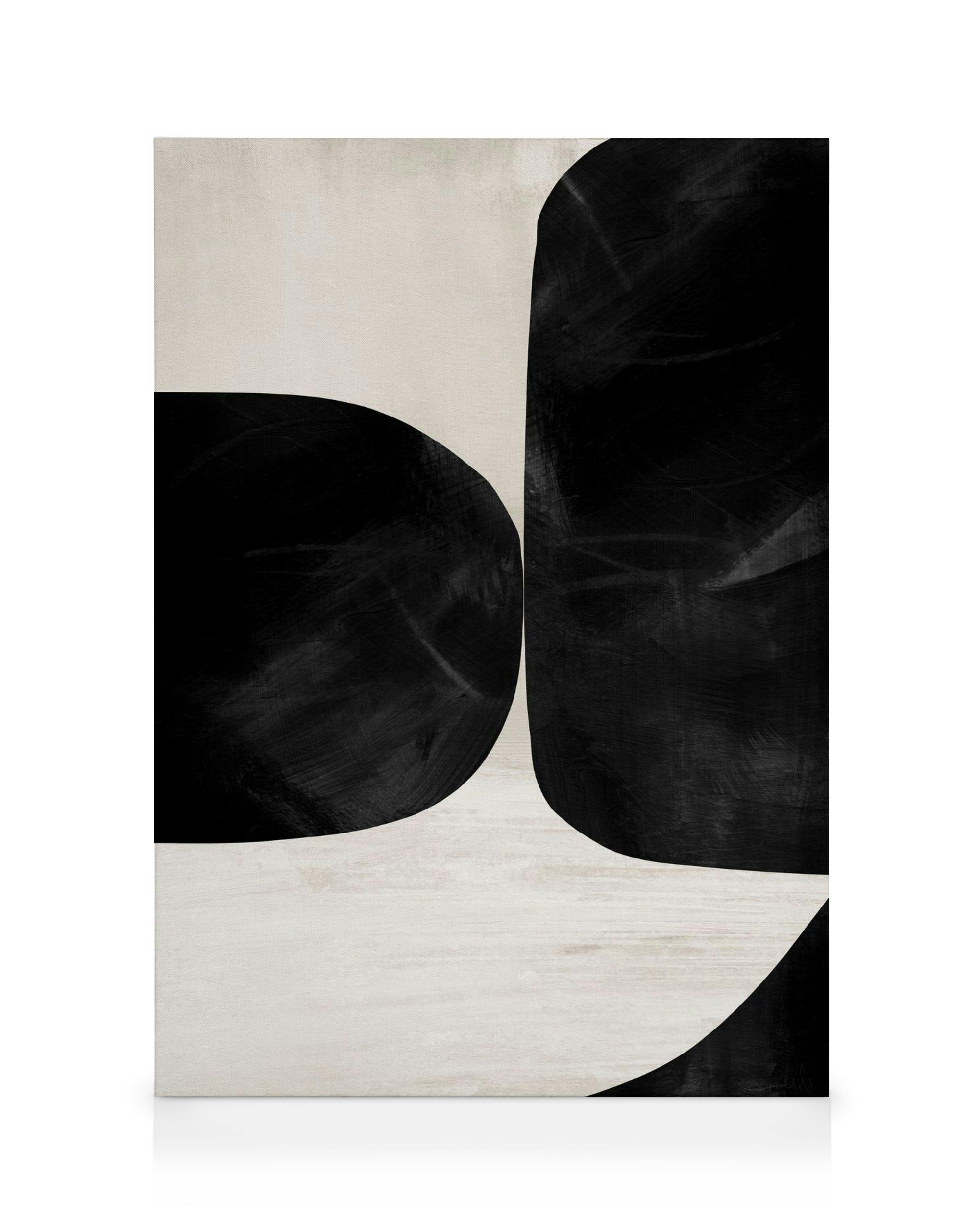 Dan Hobday - Night No2 Stampa su Tela (50x70 cm - Cornice in rovere)- Grafica