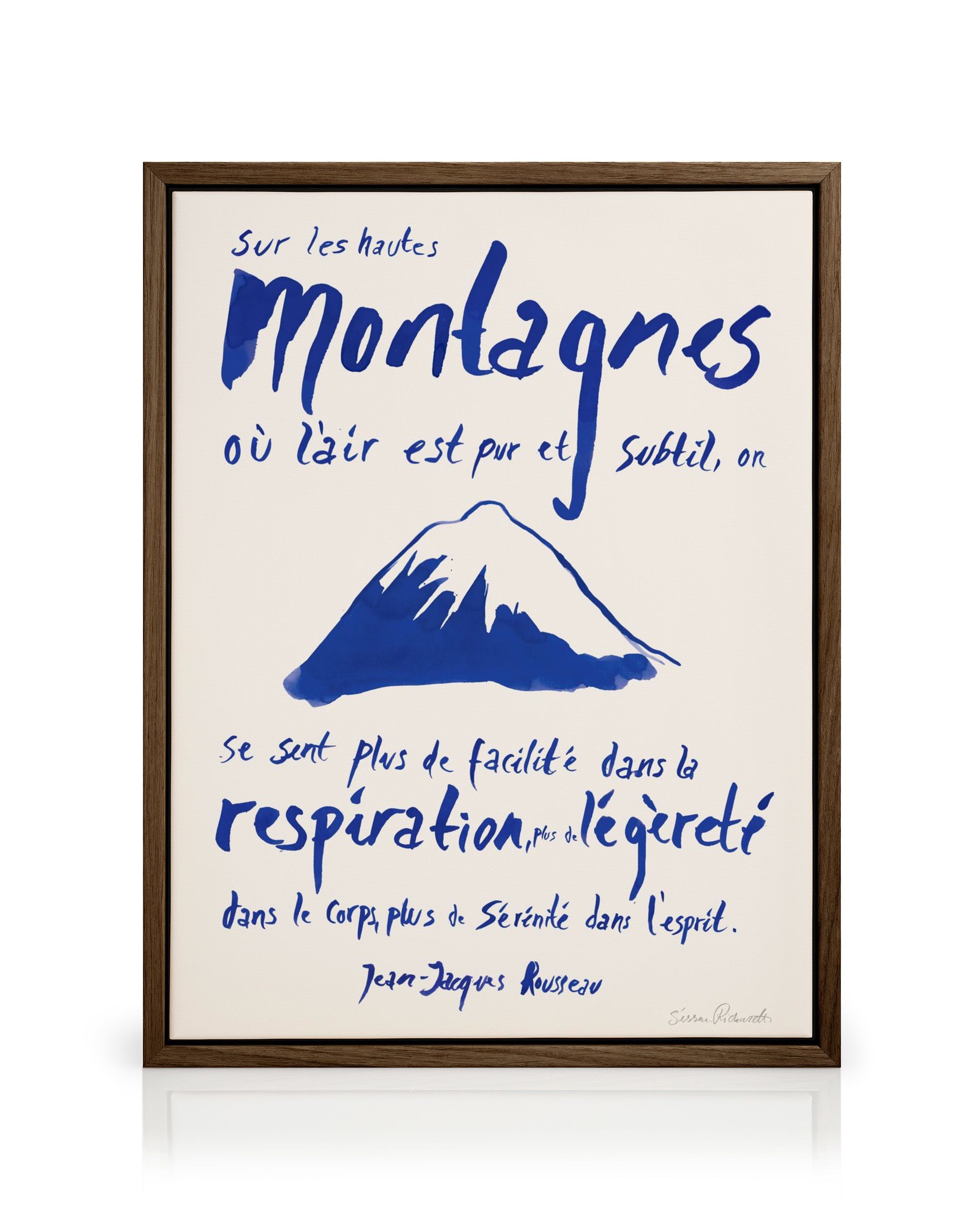 Toile Les Montagnes par Sissan Richardt – Illustration et