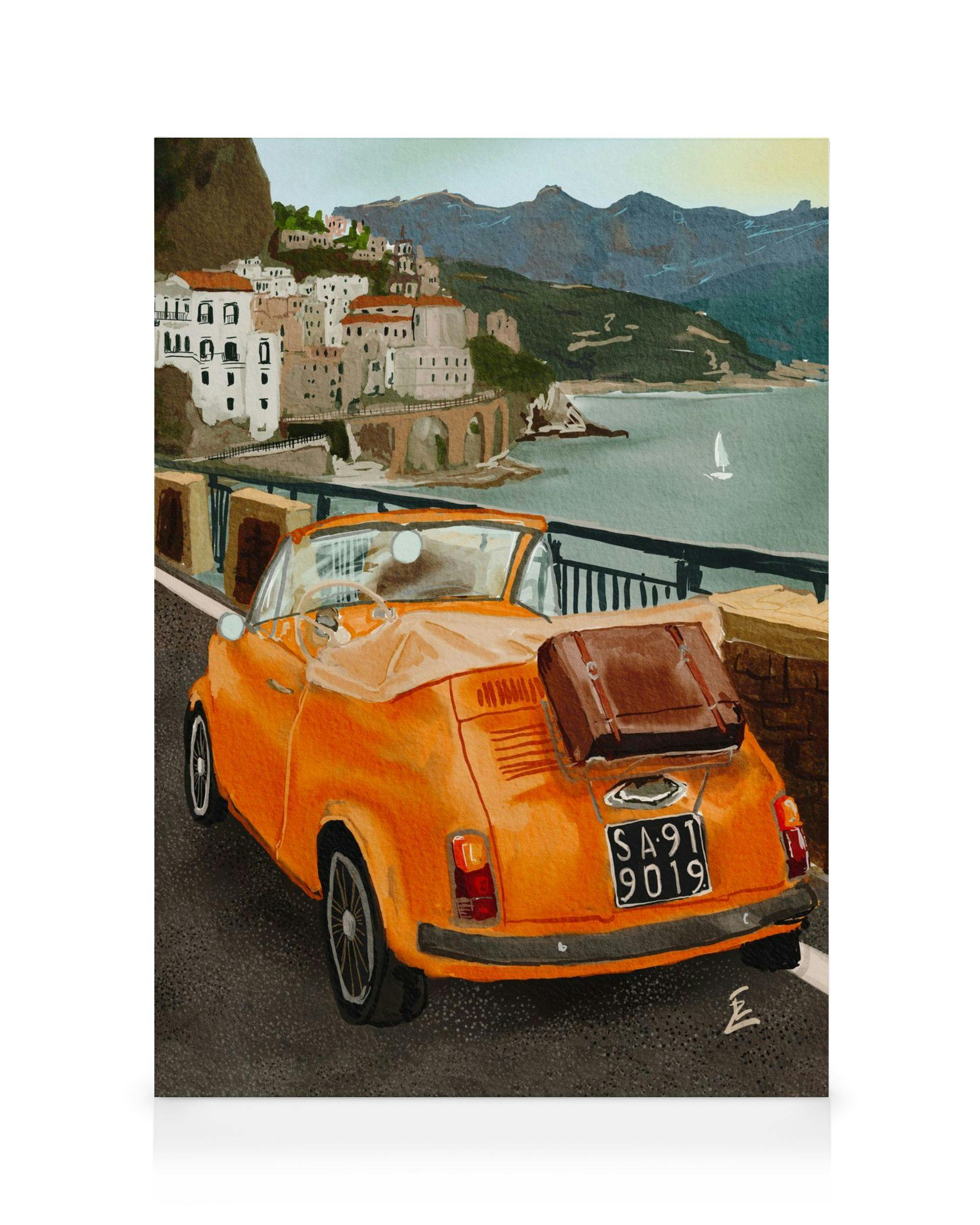 Canvas Prints Ekaterina Zagorska - Italian Dream Canvas print (50x70 cm - Oak Frame)