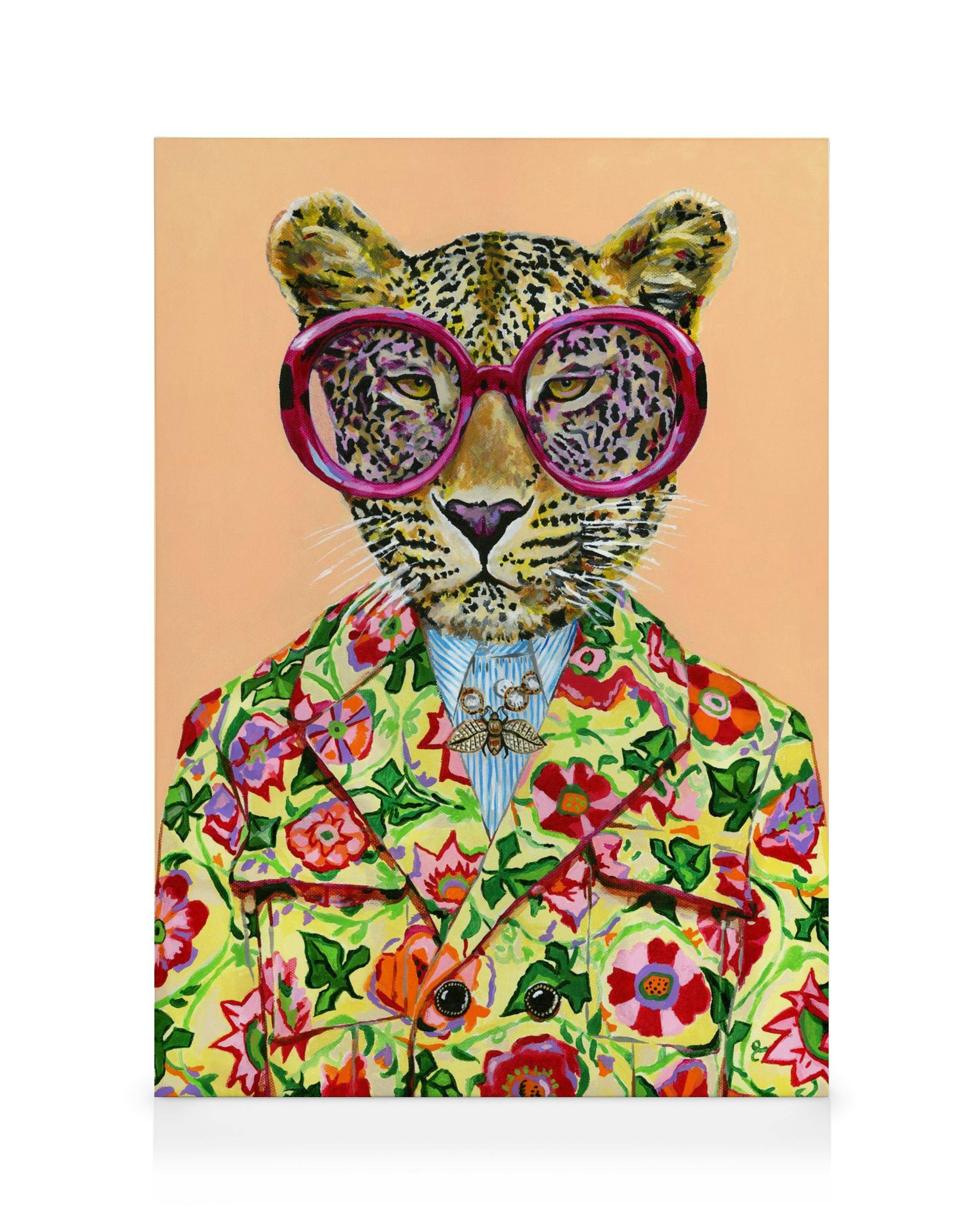 Canvas Prints Heather Perry - Artsy Leopard Canvas print (30x40 cm)