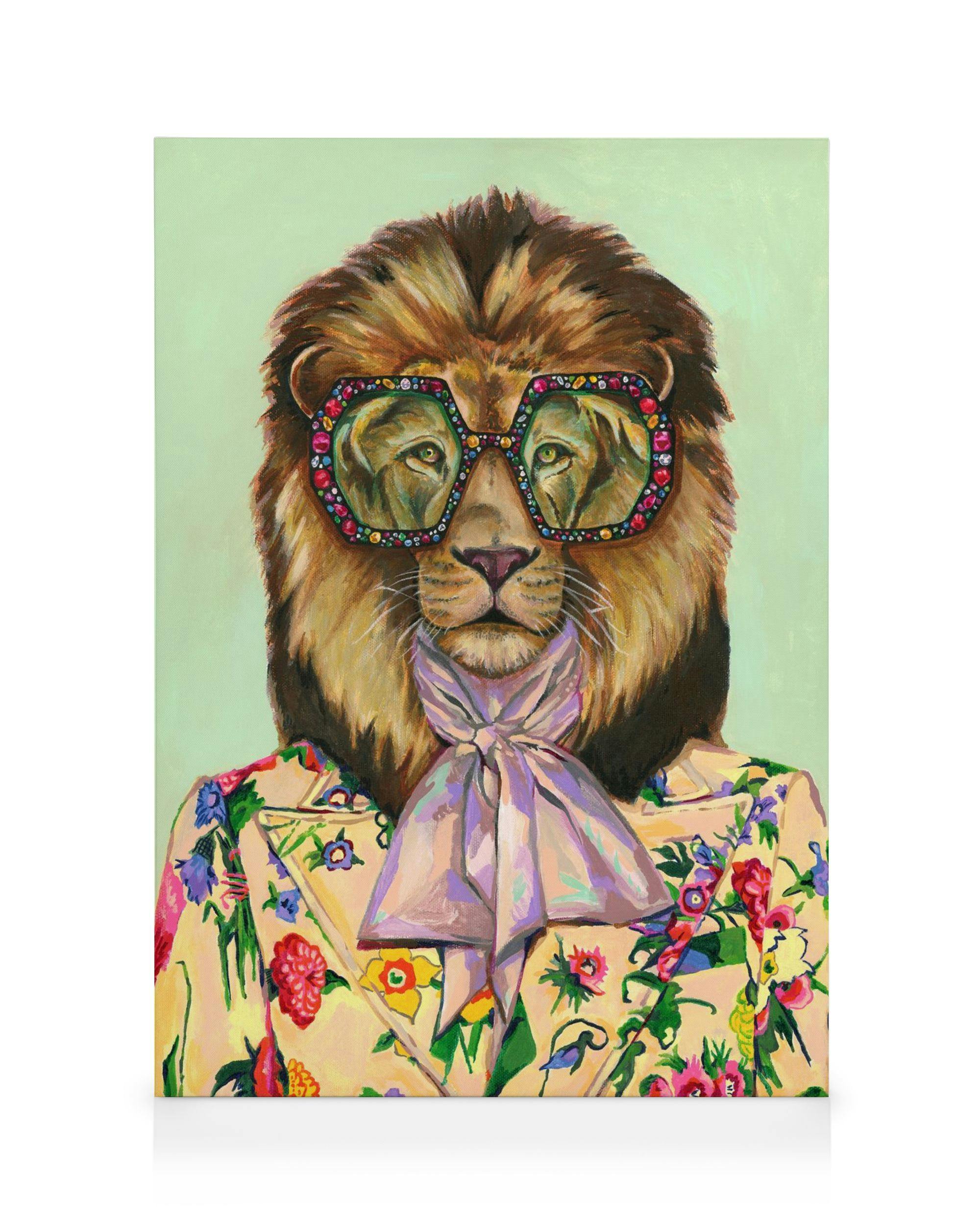 Canvas Prints Heather Perry - Artsy Lion Canvas print (30x40 cm)