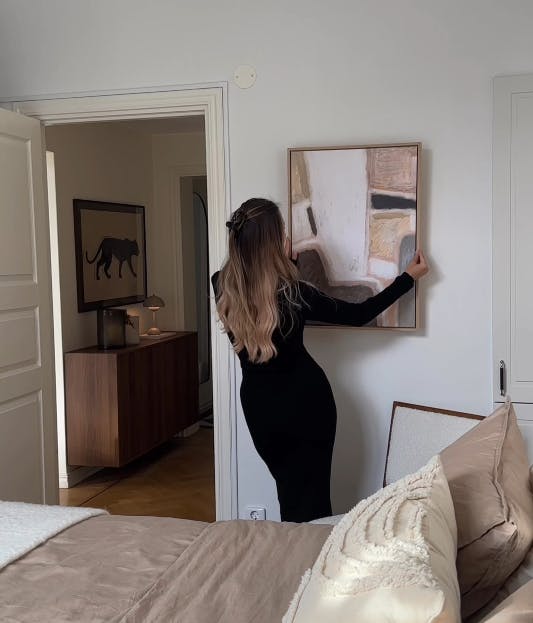 Beige Abstract decoration murale 0