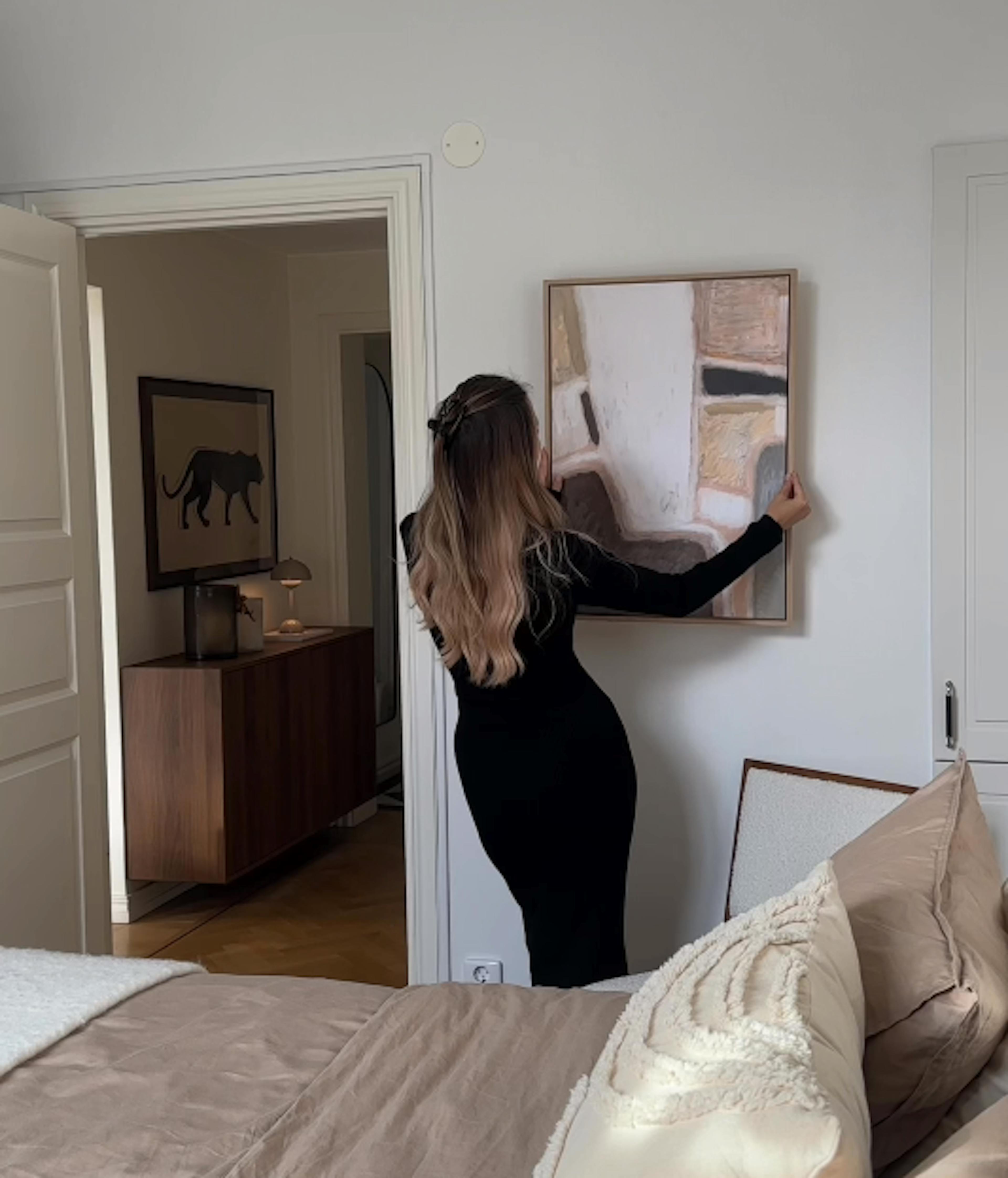 Beige Abstract decoration murale