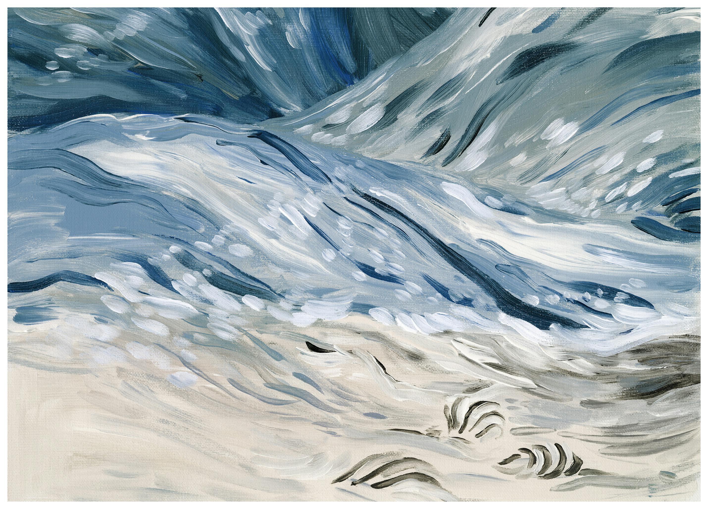 Prints - Wavy Beach Print (70x100 cm) - Paintings