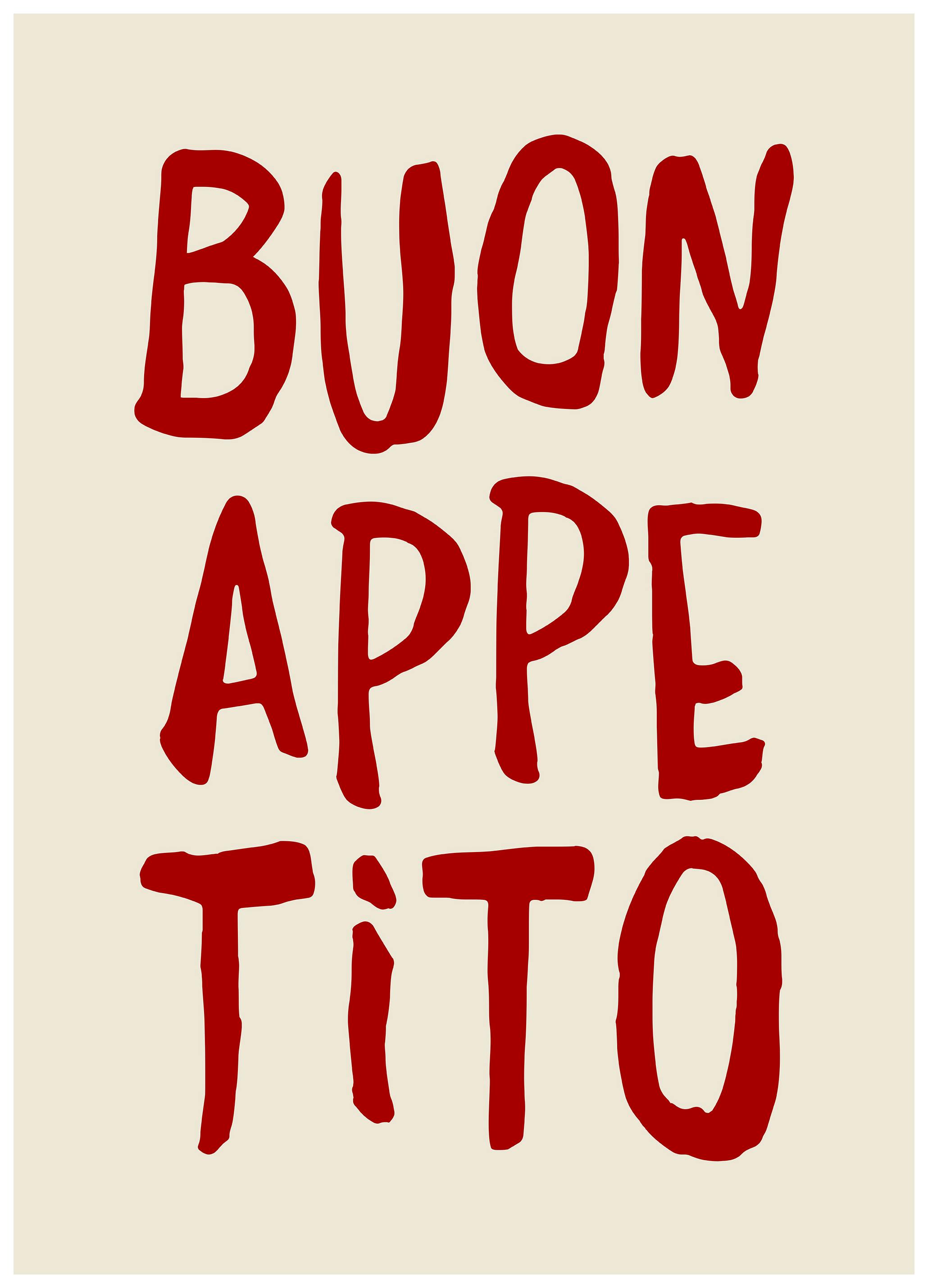 Prints - Buon Appetito Print (13x18 cm) - Kitchen wall art