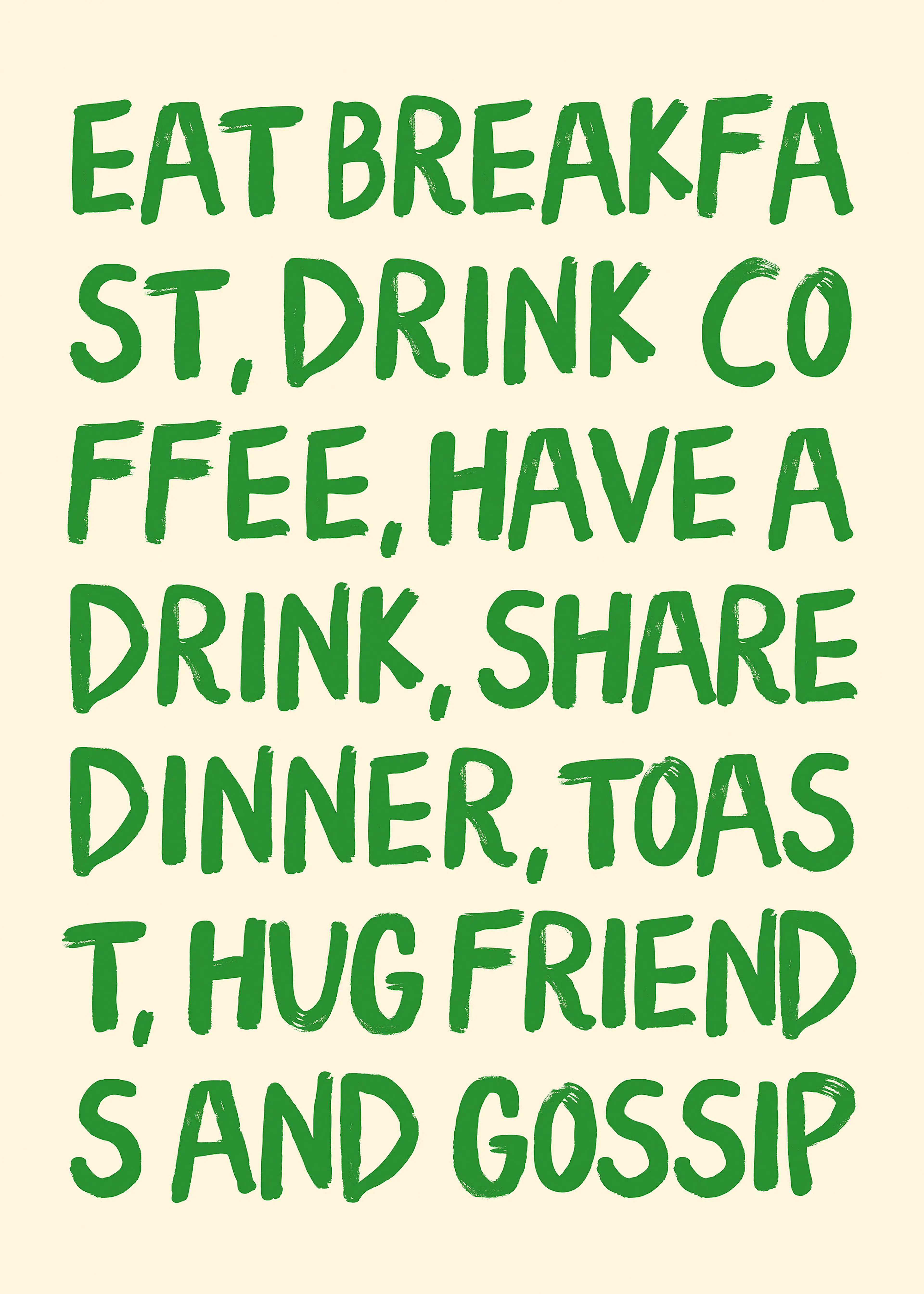 Kitchen Habits Plakat 0