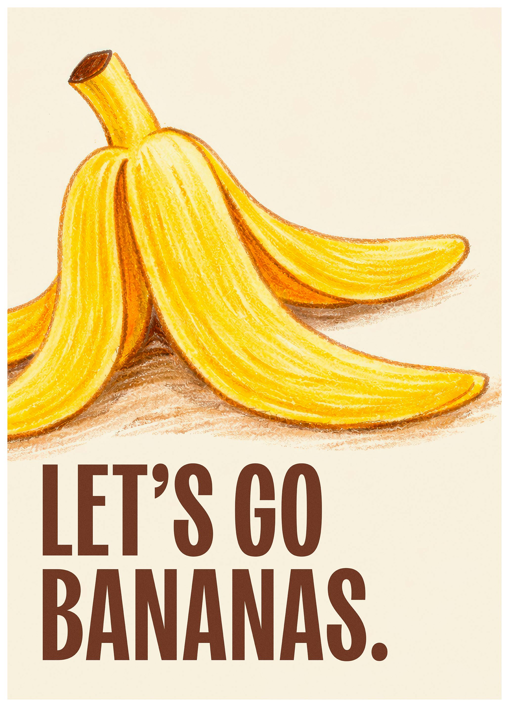 Prints - Let's Go Bananas Print (30x40 cm) - Kitchen wall art