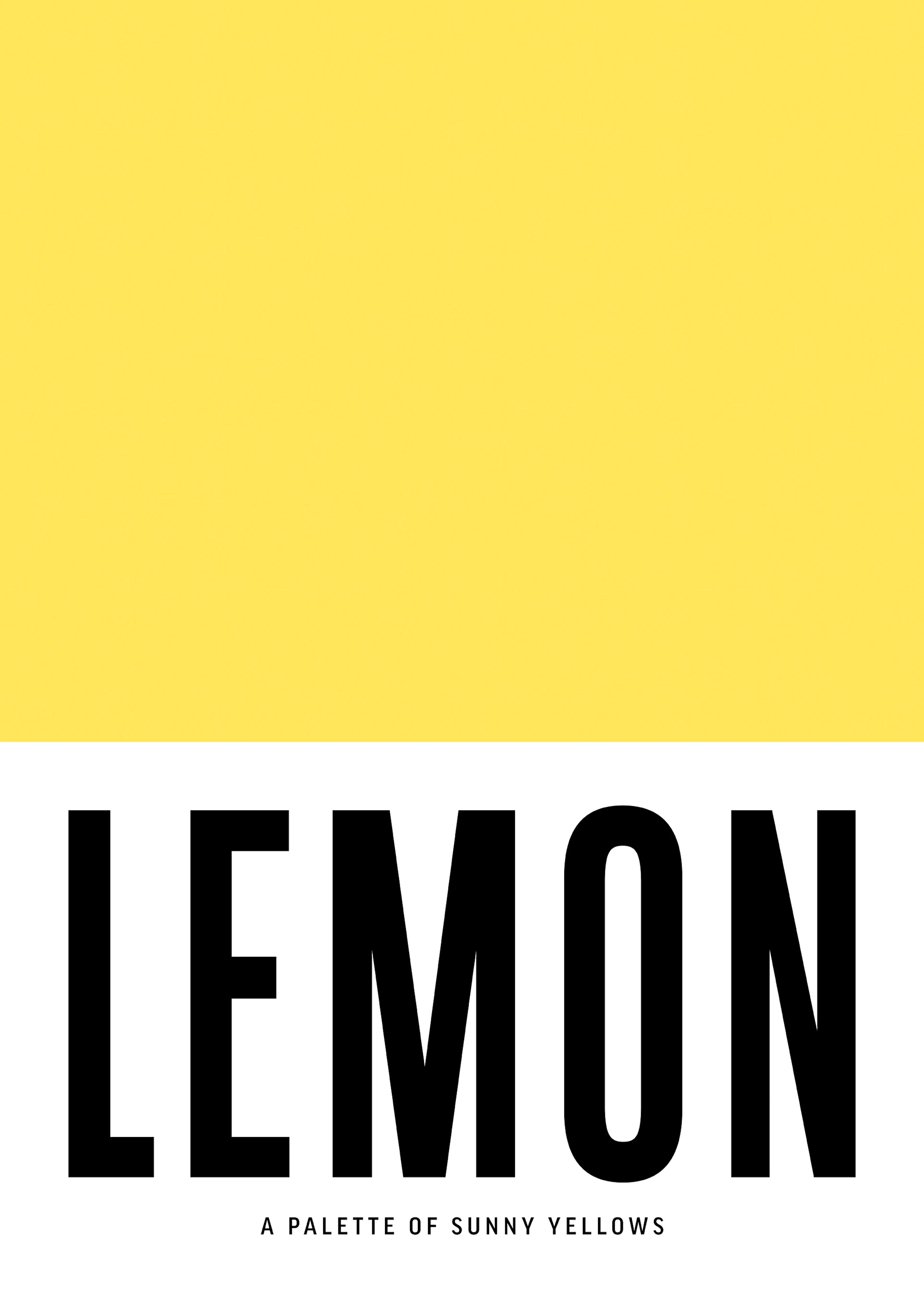 Lemon Yellow Poster 0