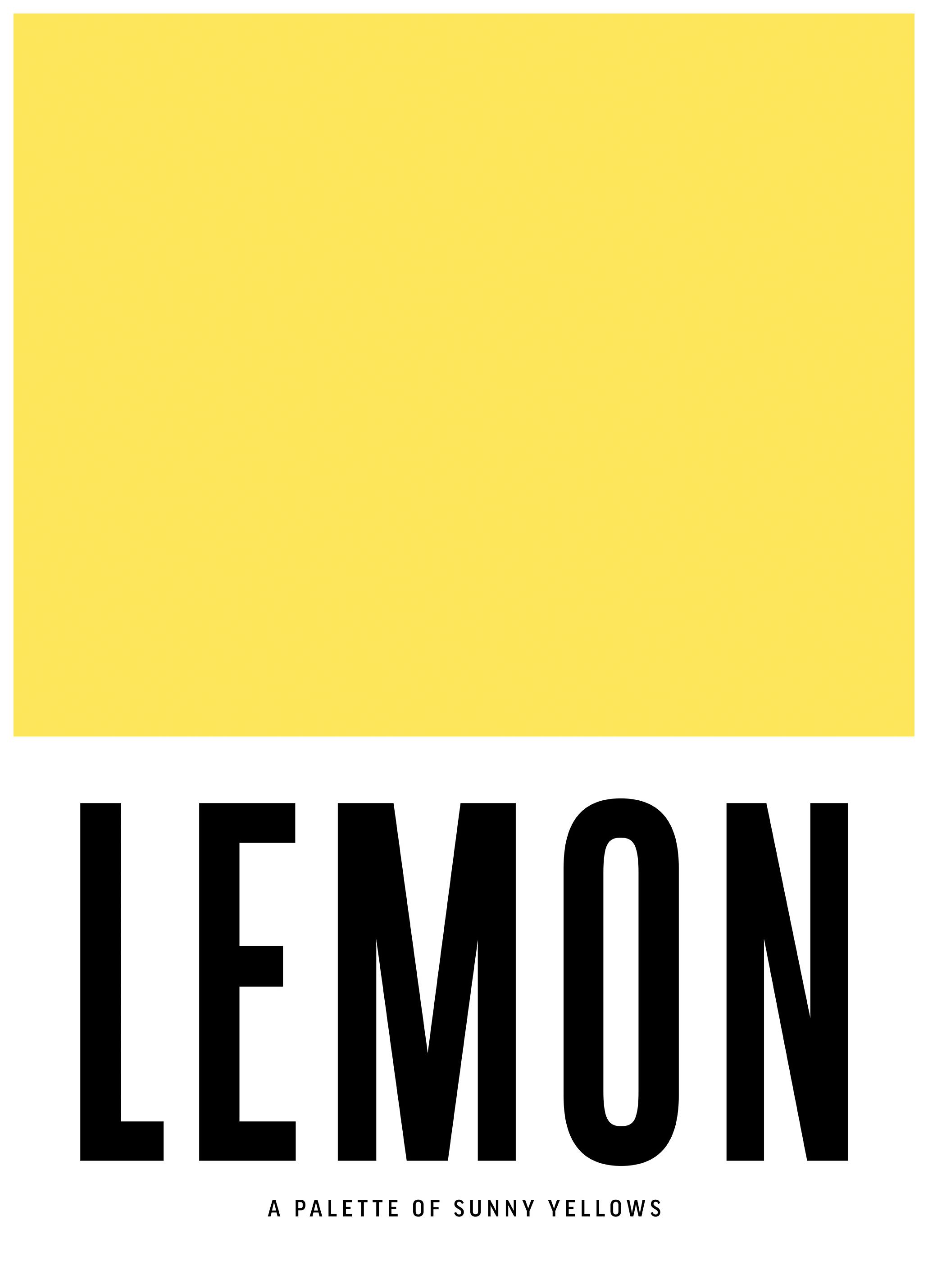 Lemon Yellow Poster (50x70 cm)