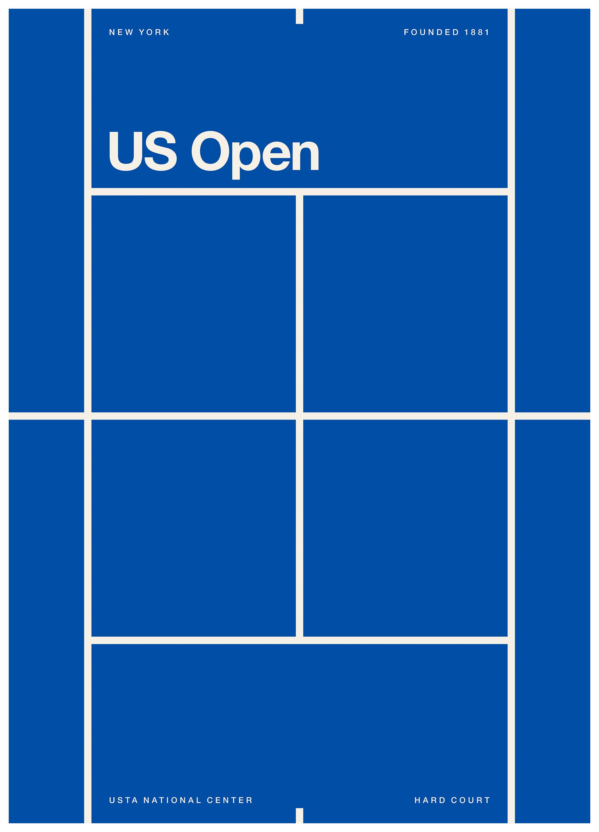 US Open Graphic Poster (50x70 cm)- Poster di sport e stampe