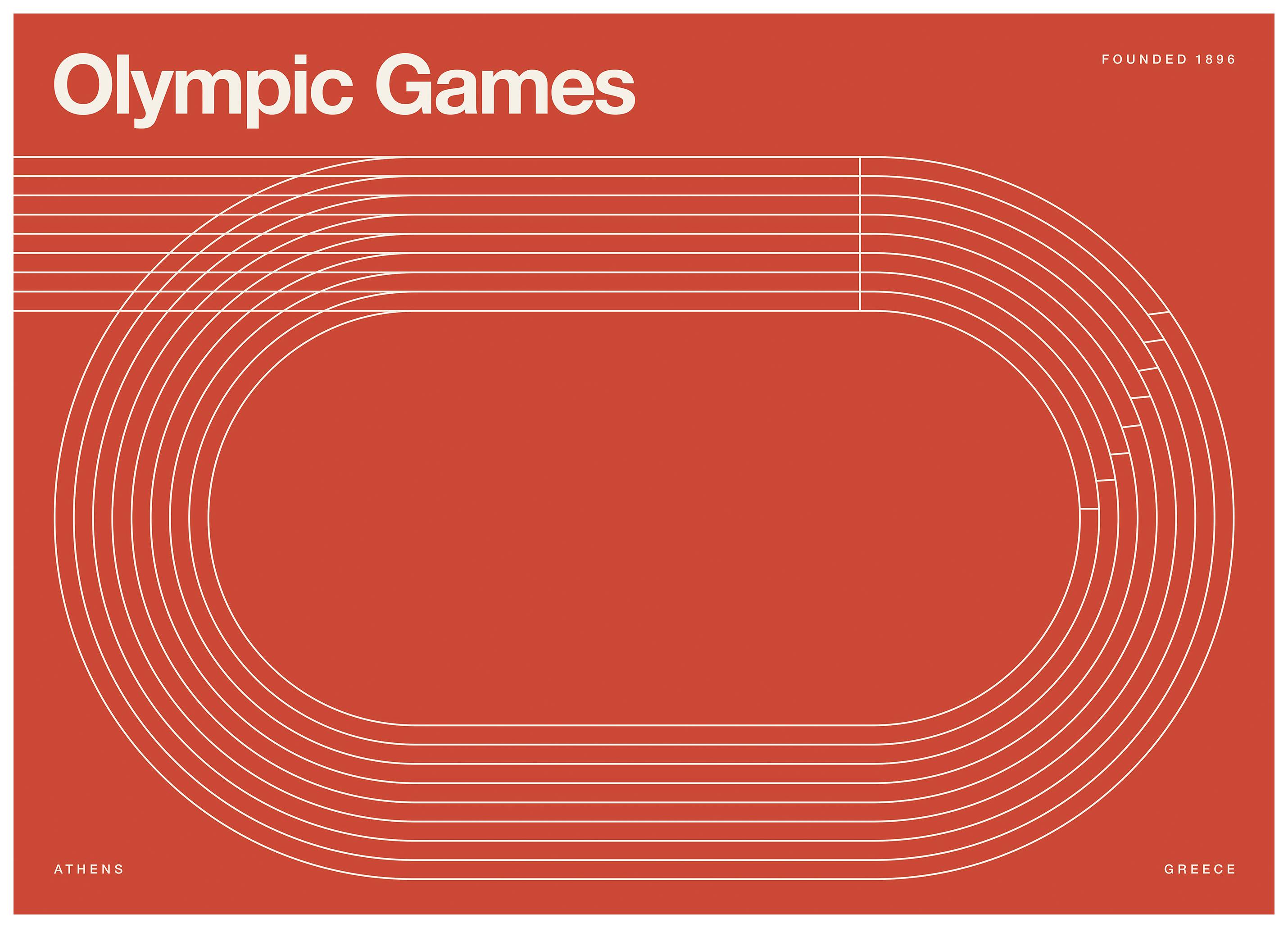 Olympic Games Graphic Poster (100x150 cm)- Poster di sport e stampe