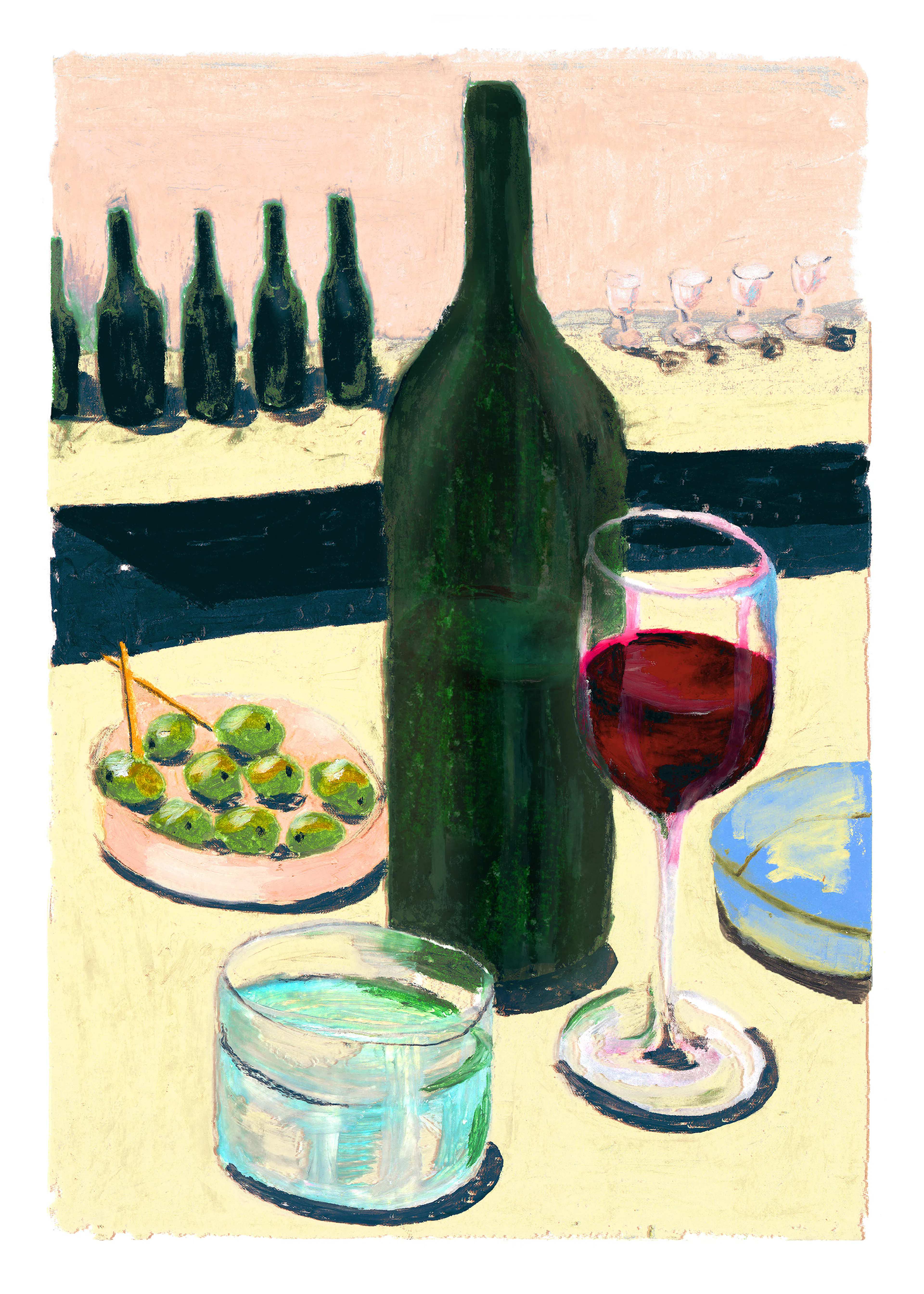 Laura Page - Glass of Wine Plagát 0