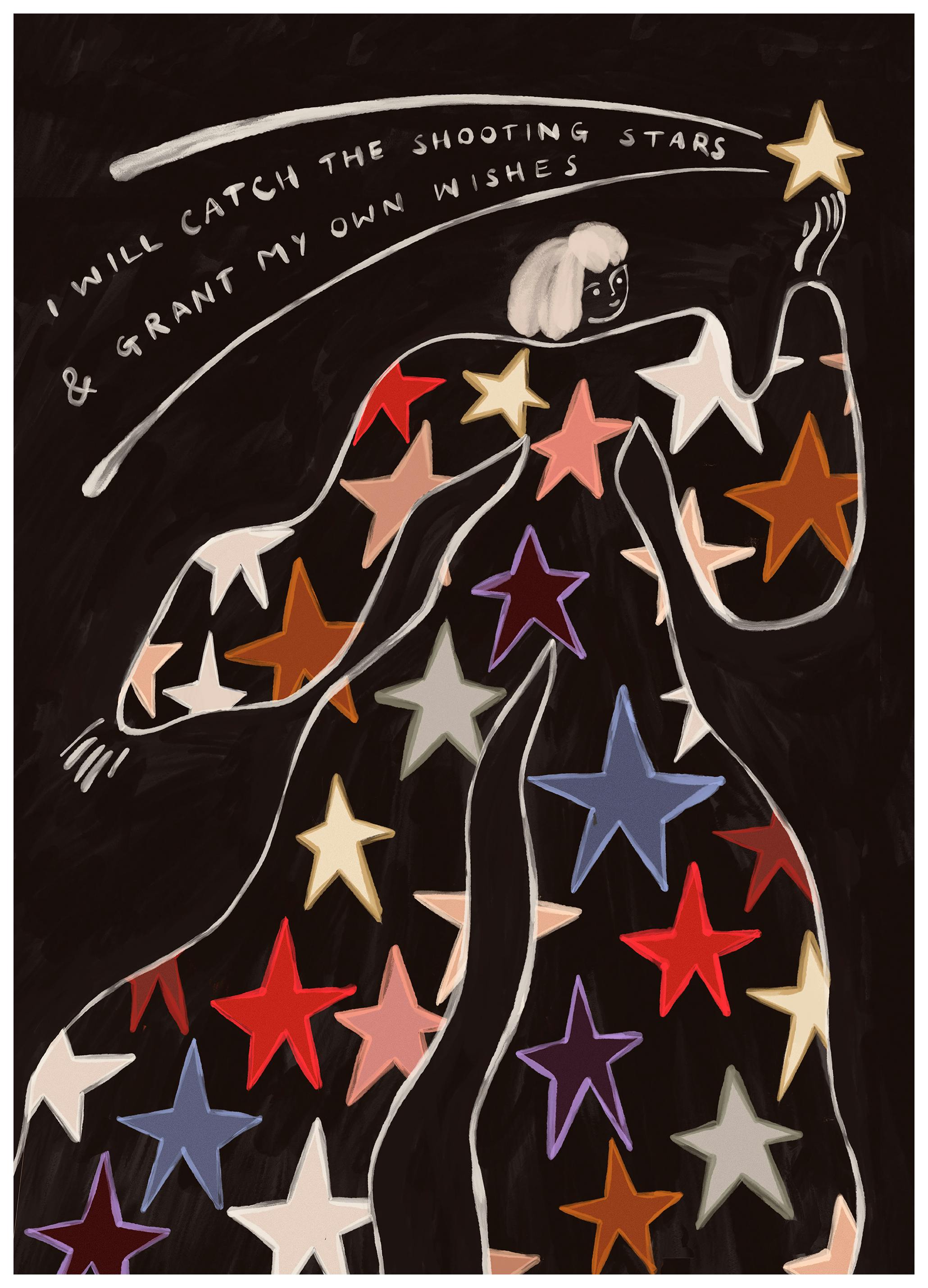Kit Agar - Shooting Stars Affiche (50x70 cm)  Kit Agar