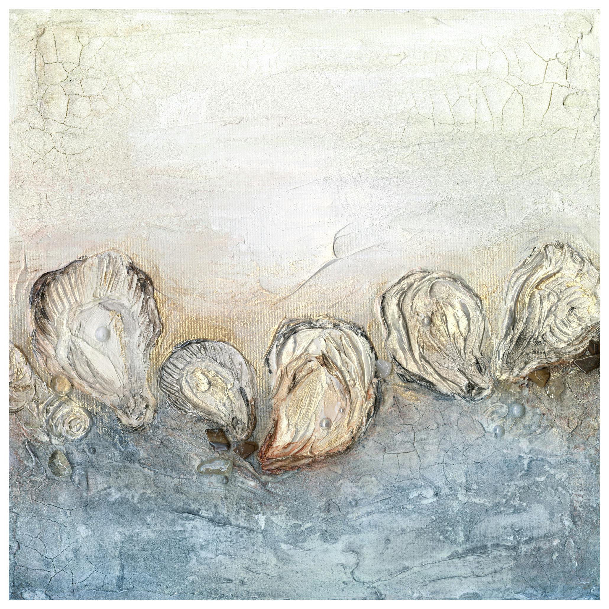 Textured Oysters Affiche (50x50 cm) - Affiches de peintures par Desenio