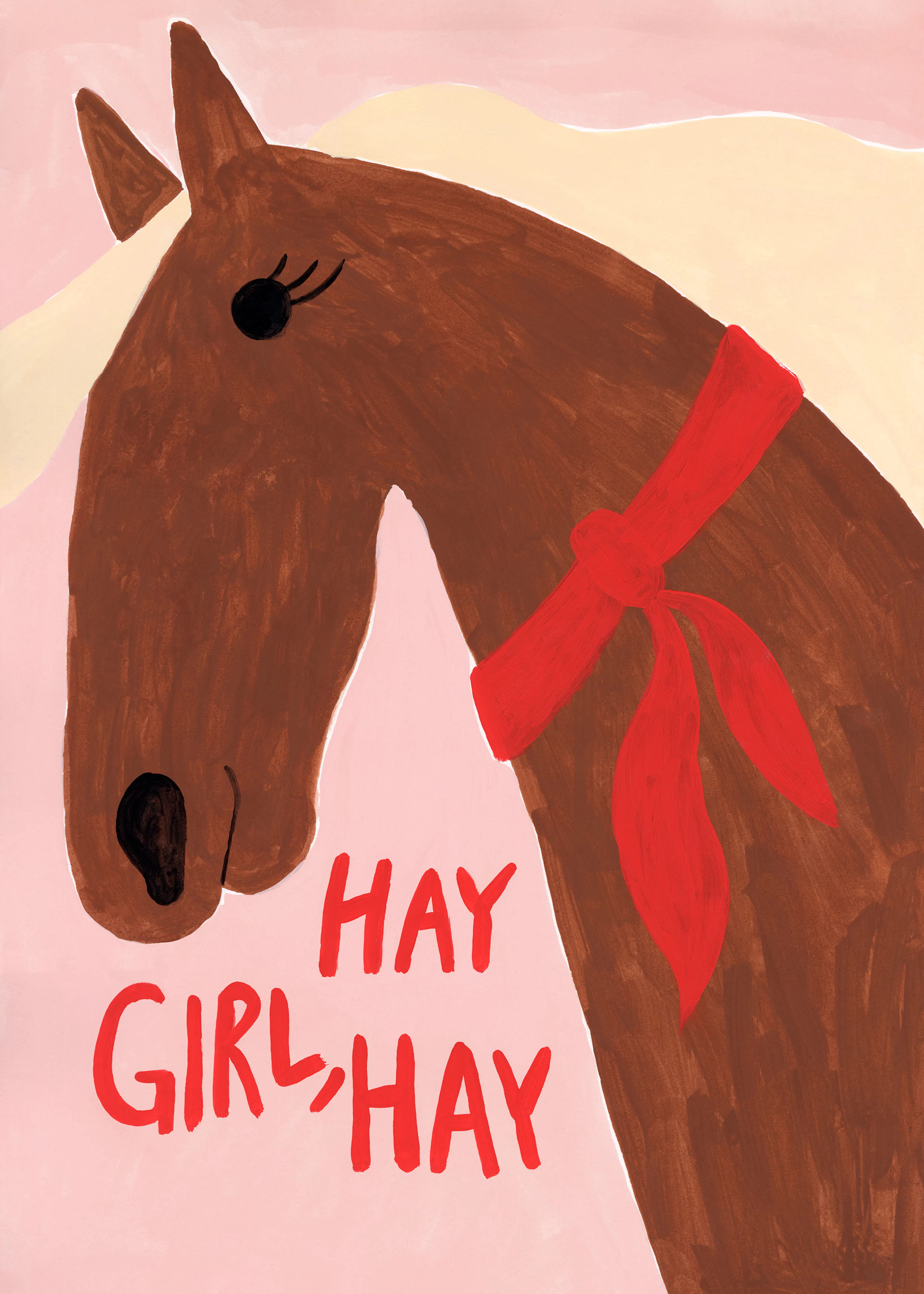 Hay Girl Hay Print 0