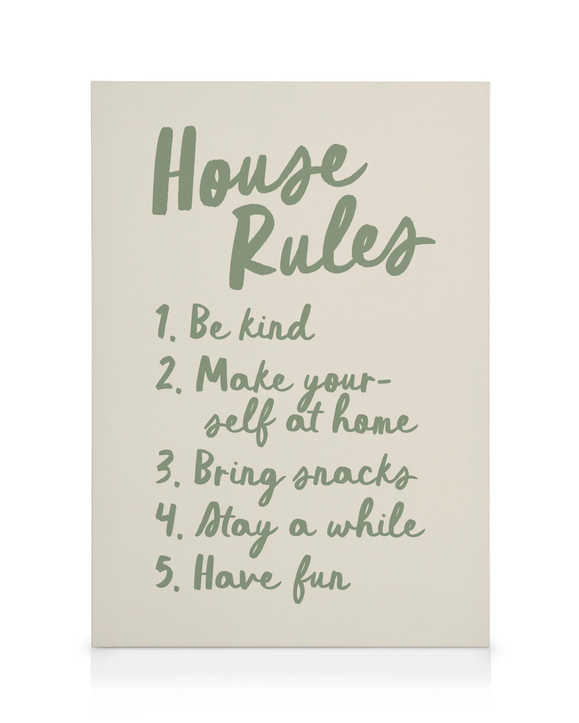 The House Rules Canvas print 0