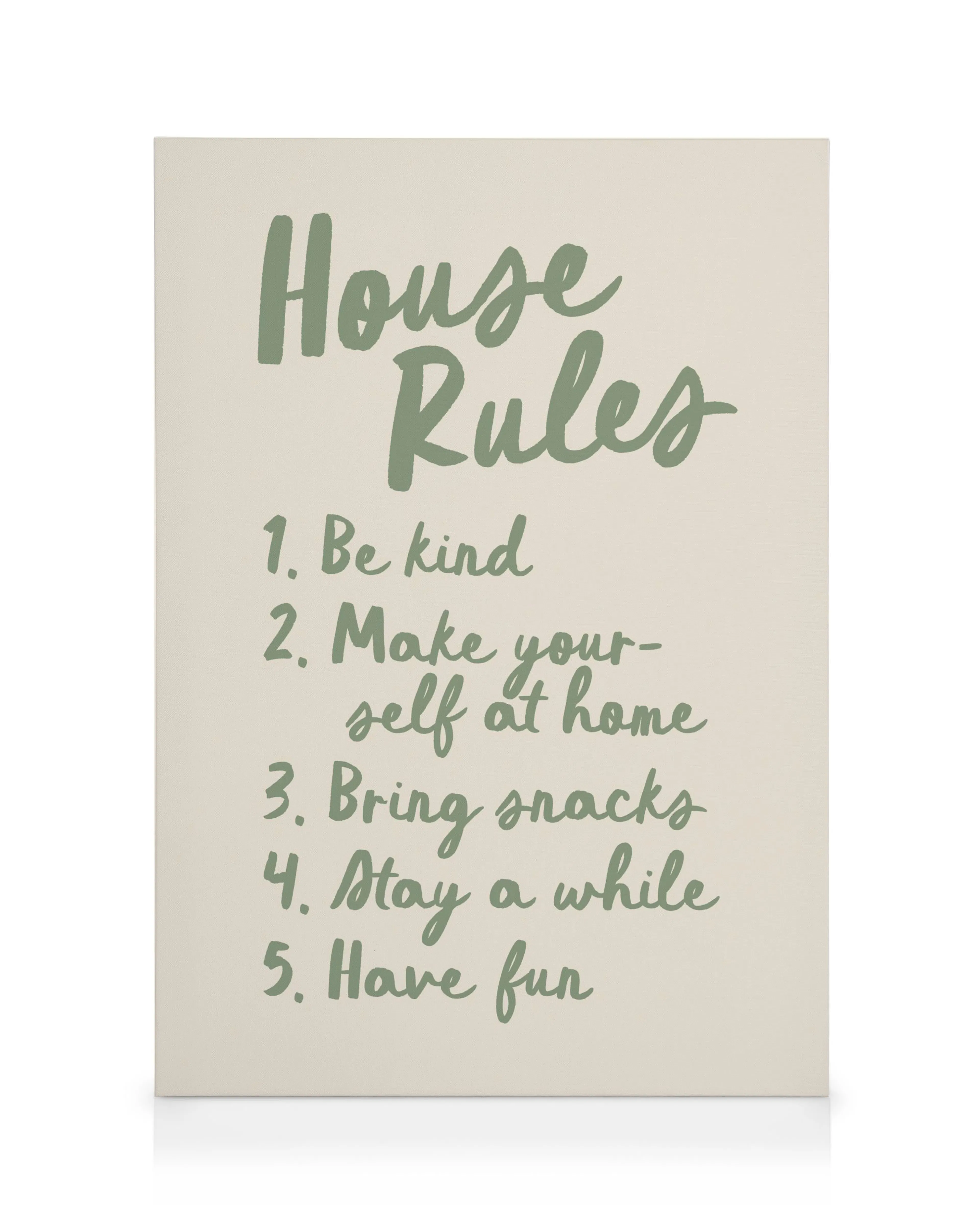 The House Rules Canvas print 0
