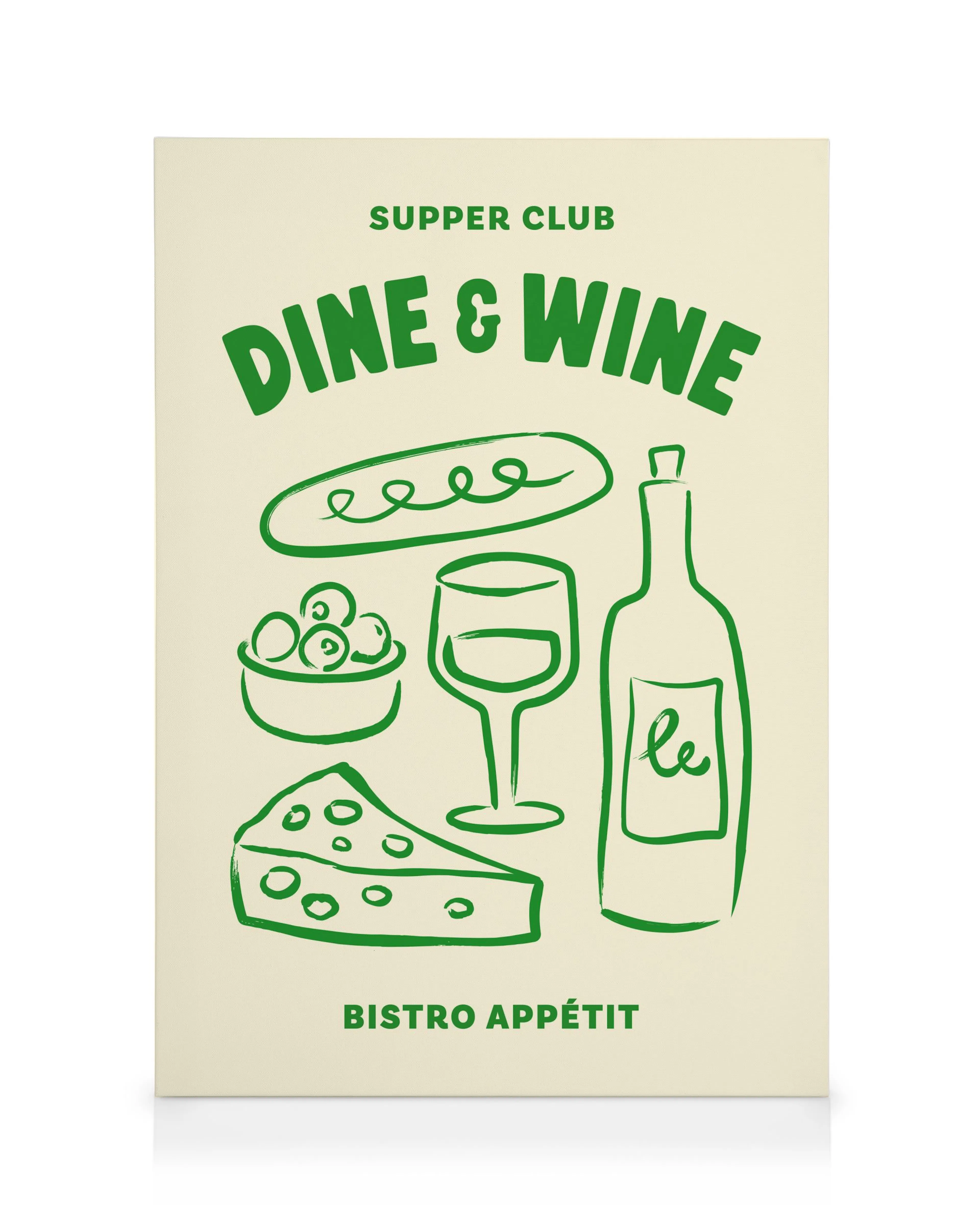 Dine and Wine Canvas print 0