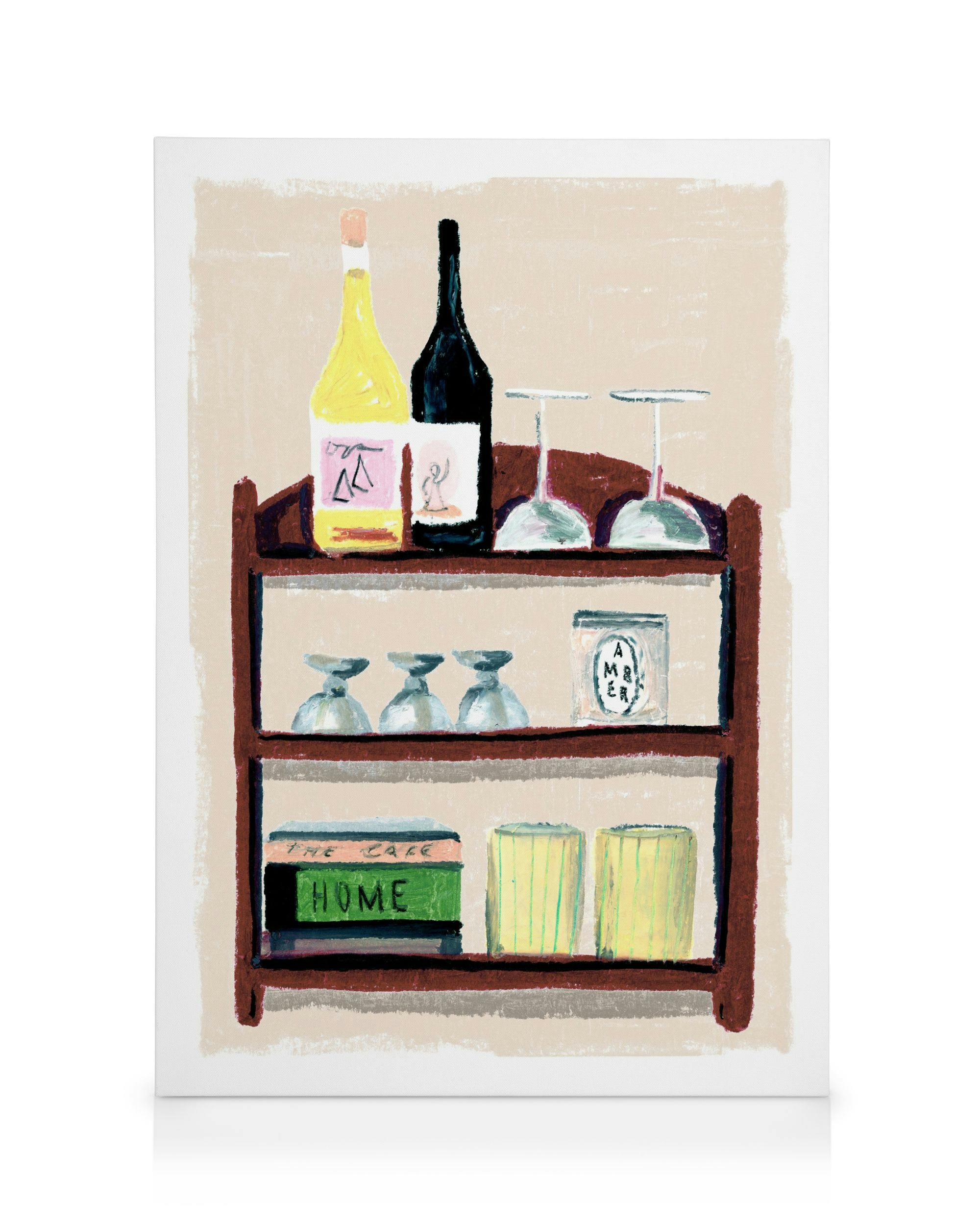 Laura Page - Night In Canvas (70x100 cm - Fotokaders zwart)