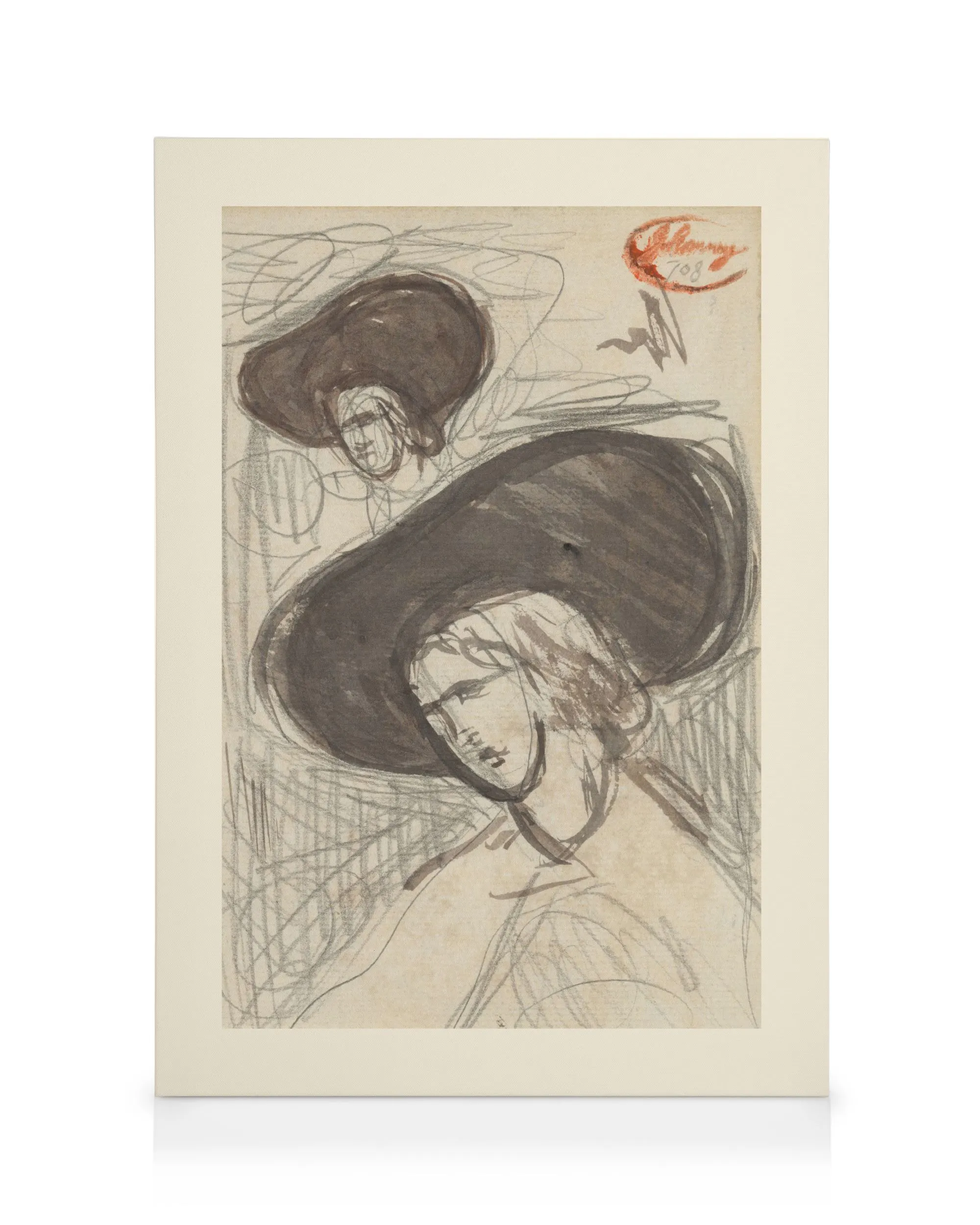 George Romney - Sketch Canvas print 0