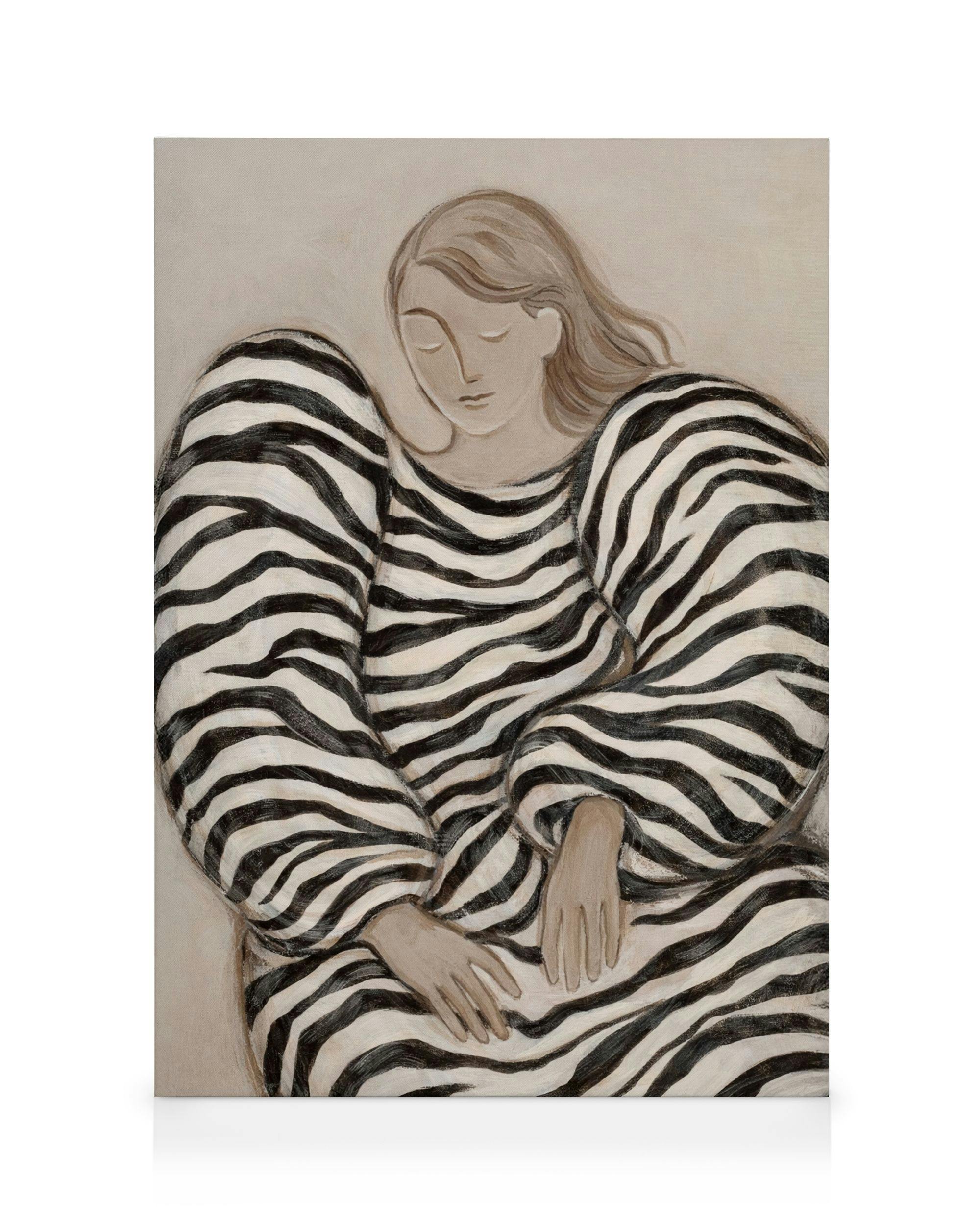 Zebra Striped Dream Lienzo (30x40 cm)