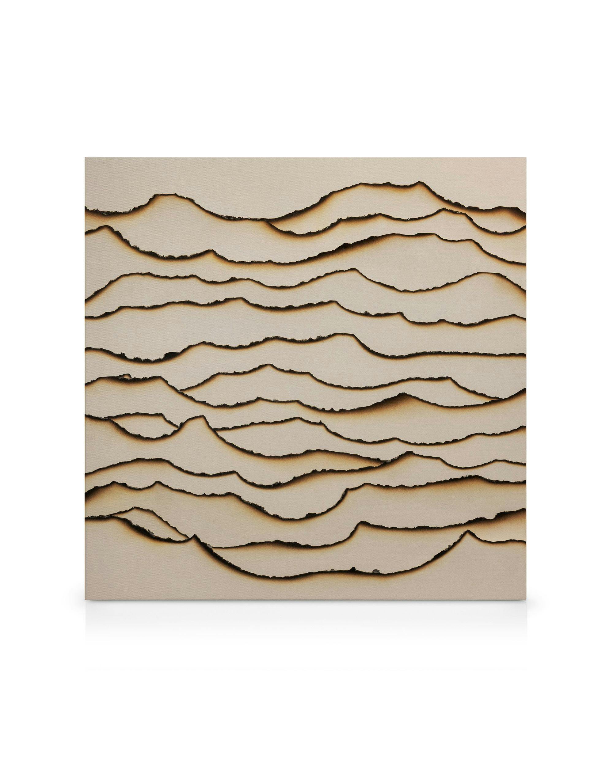 Canvas Prints Strata Canvas print (135x135 cm - Dark Oak Frame)